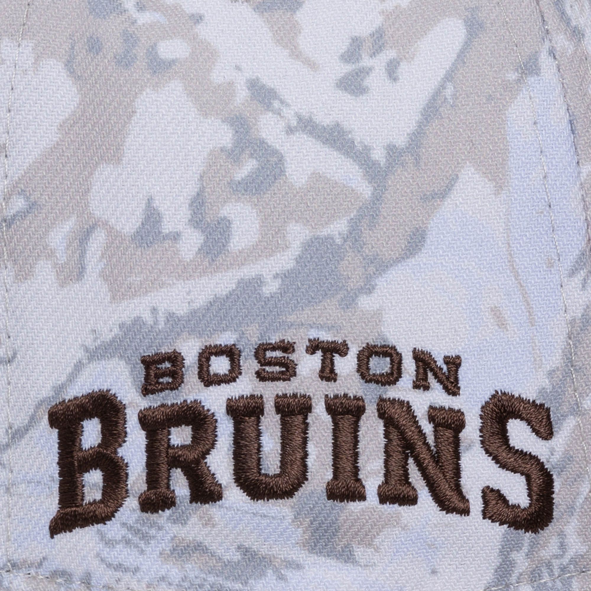 Mitchell & Ness Men's Boston Bruins Camo True Timber Pro Crown Snapback Hat product image