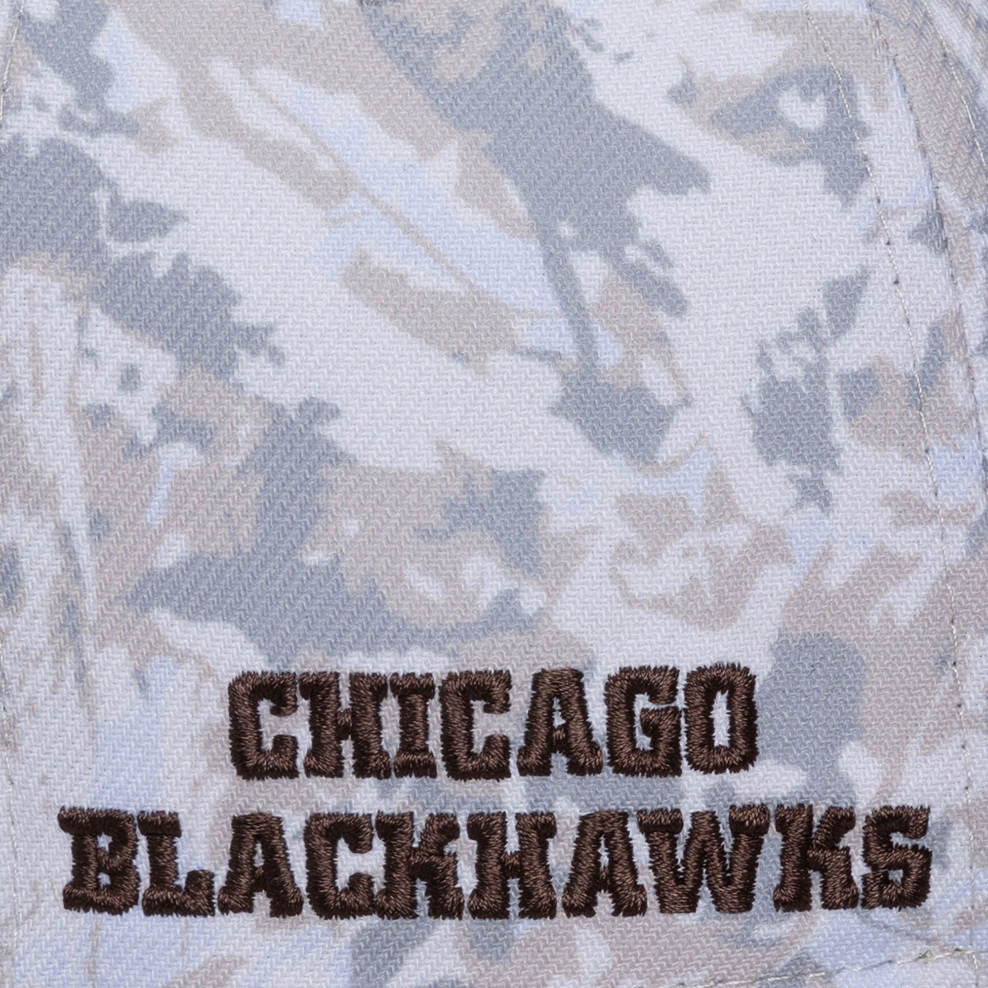 Mitchell & Ness Men's Chicago Blackhawks Camo True Timber Pro Crown Snapback Hat product image