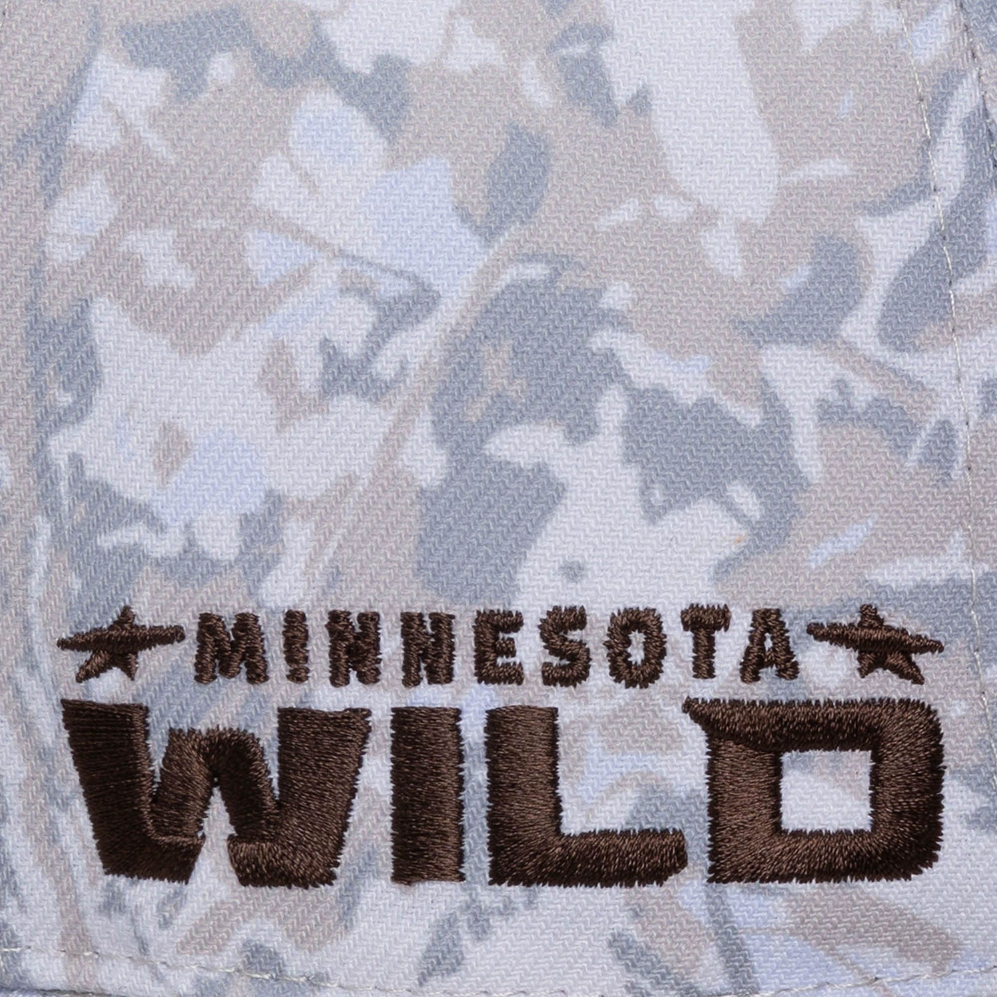 Mitchell & Ness Men's Minnesota Wild Camo True Timber Pro Crown Snapback Hat product image