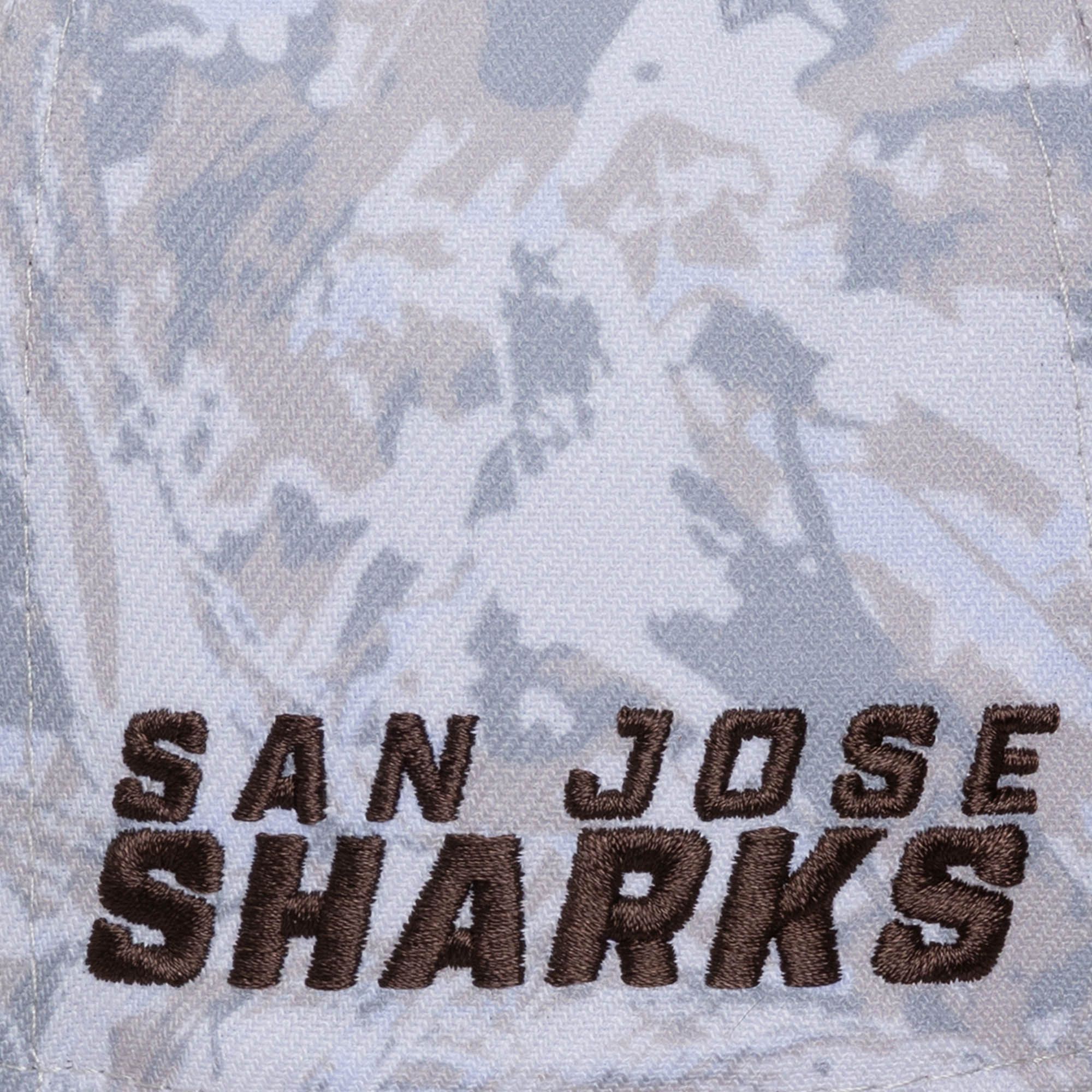 Mitchell & Ness Men's San Jose Sharks Camo True Timber Pro Crown Snapback Hat product image