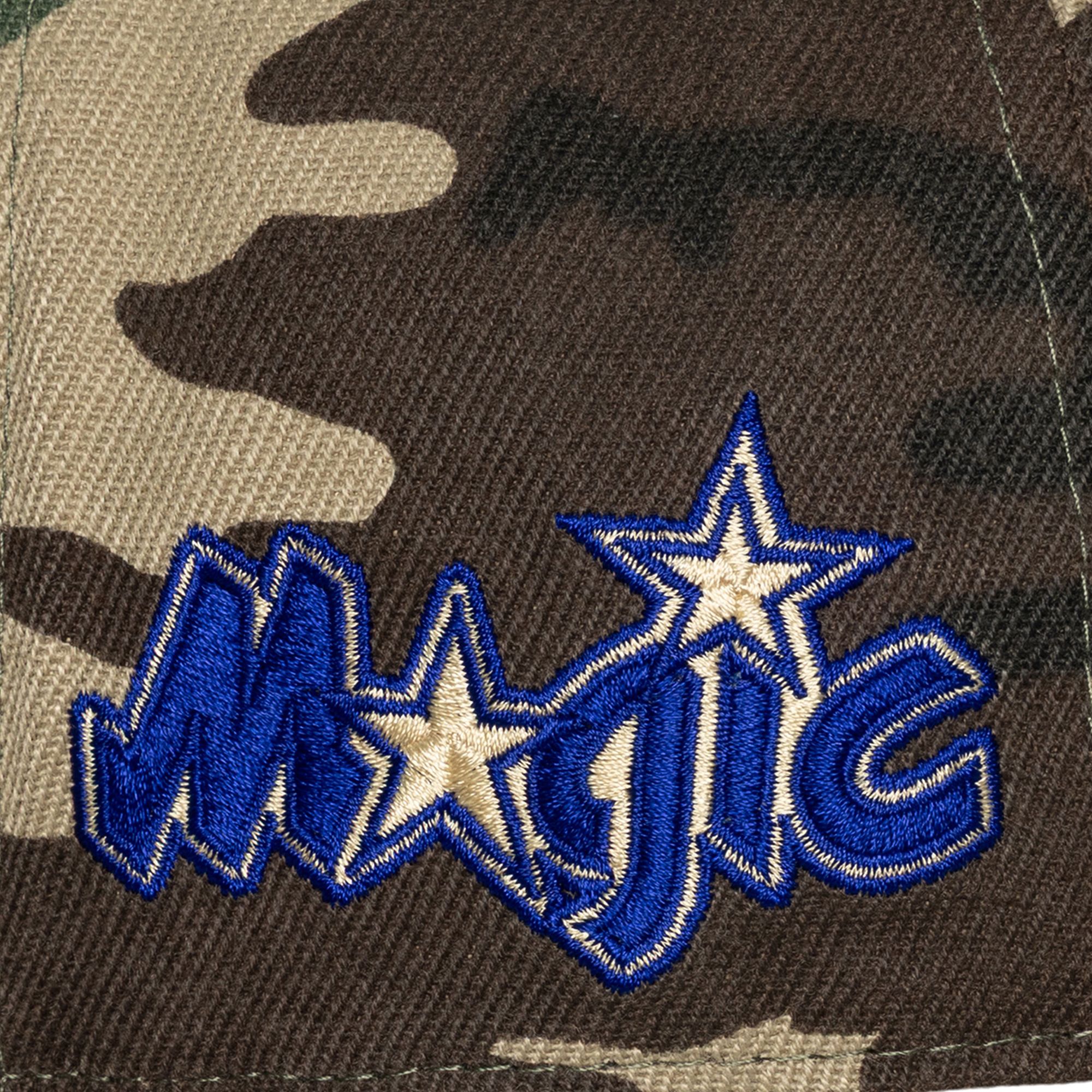 Mitchell & Ness Adult Orlando Magic Camo Retro Logo Hidden Team Pro Crown Snapback Hat product image