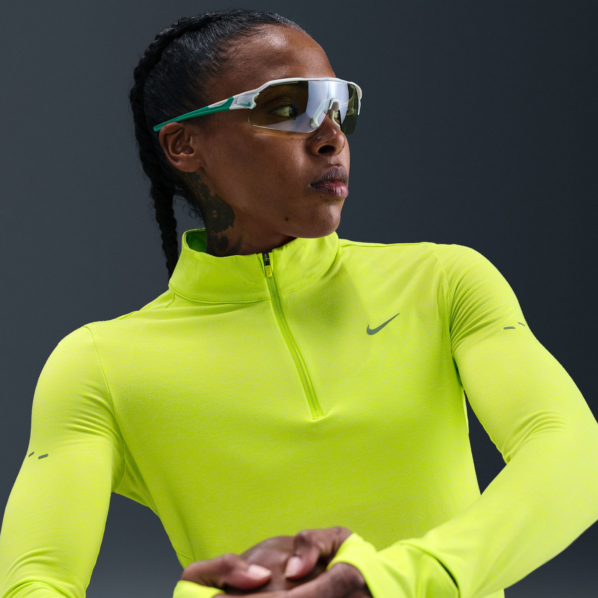 Nike Women's Swift Dri-FIT UV 1/4-Zip Running Pullover product image