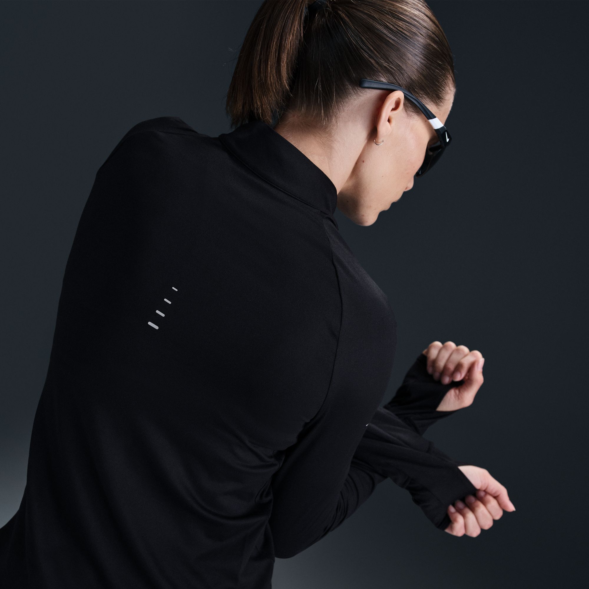 Nike Women's Swift Dri-FIT UV 1/4-Zip Running Pullover product image