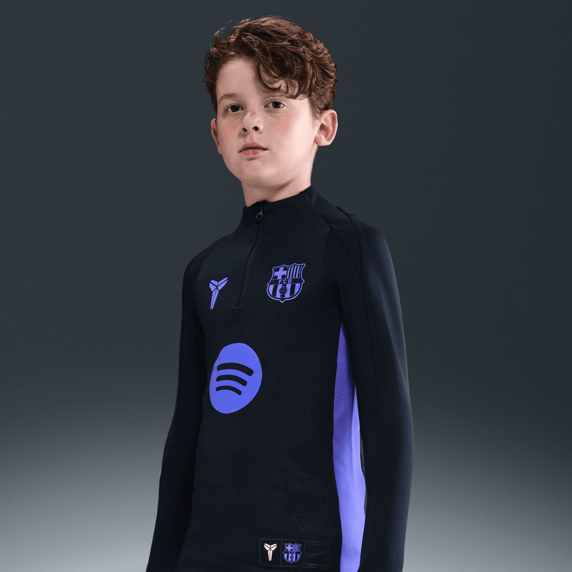Nike Youth Barcelona 2025 Black Third Prematch Full-Zip Track Jacket product image