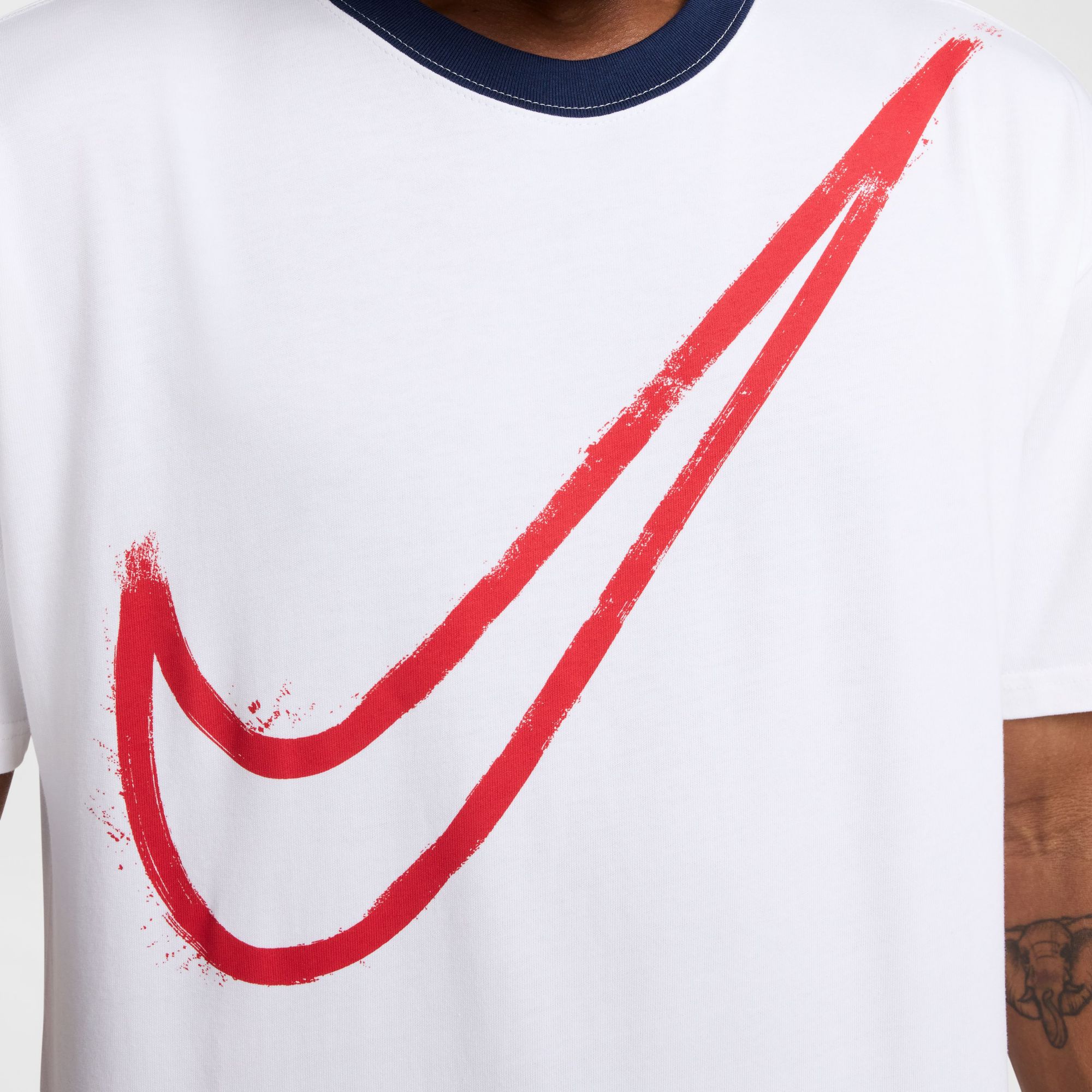 Nike Men's Paris Saint-Germain 2024 White Oversized T-Shirt product image