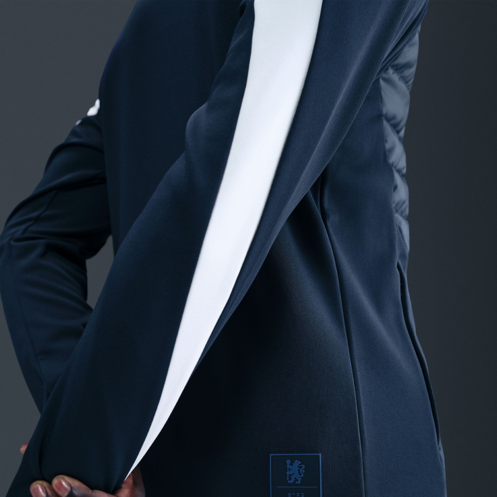 Nike Men's Chelsea FC Navy Team Wordmark Full-Zip Jacket product image