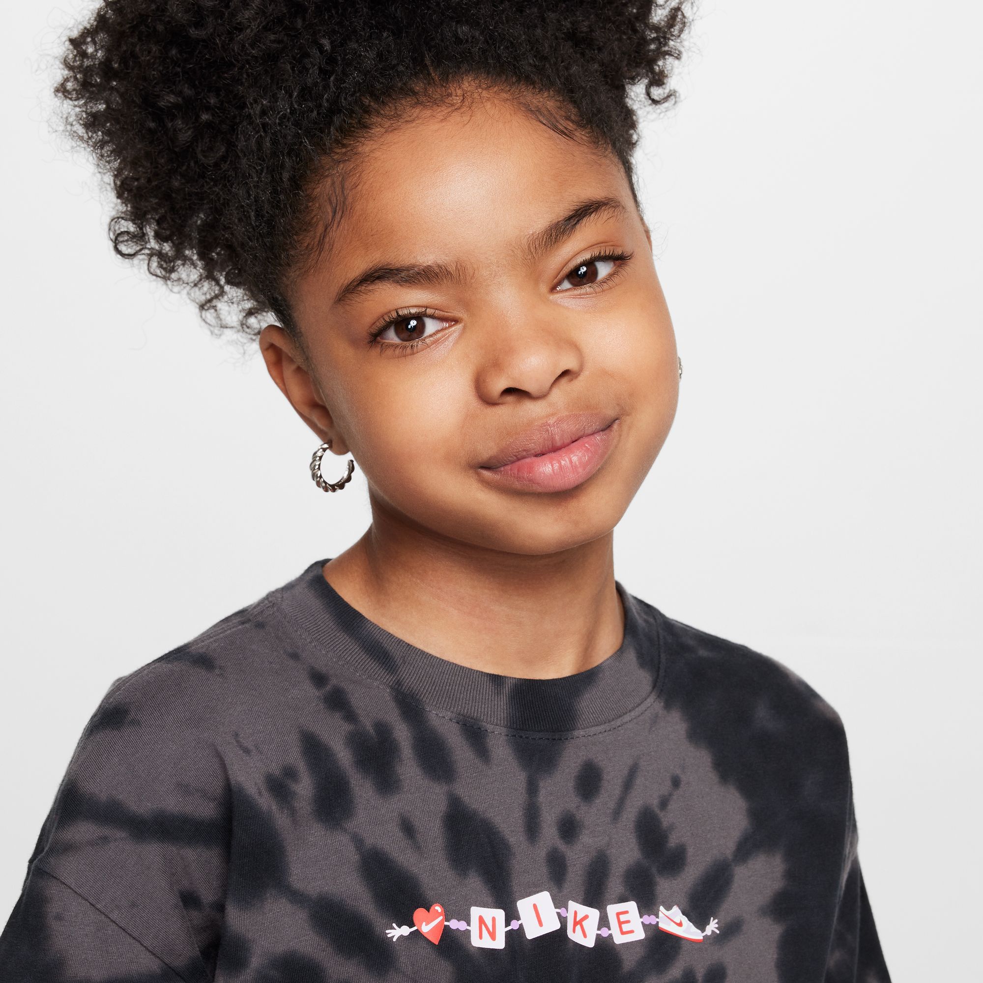 Nike Girls Sportswear Tie Dye T-Shirt product image