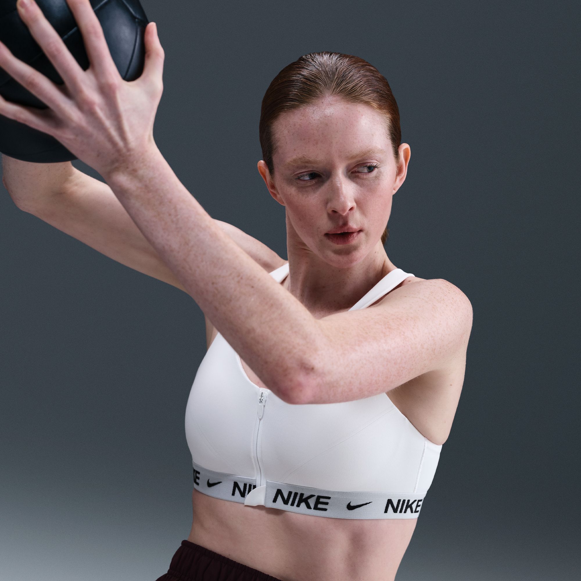 Nike Women's Indy High Support Padded Front-Zip Sports Bra product image