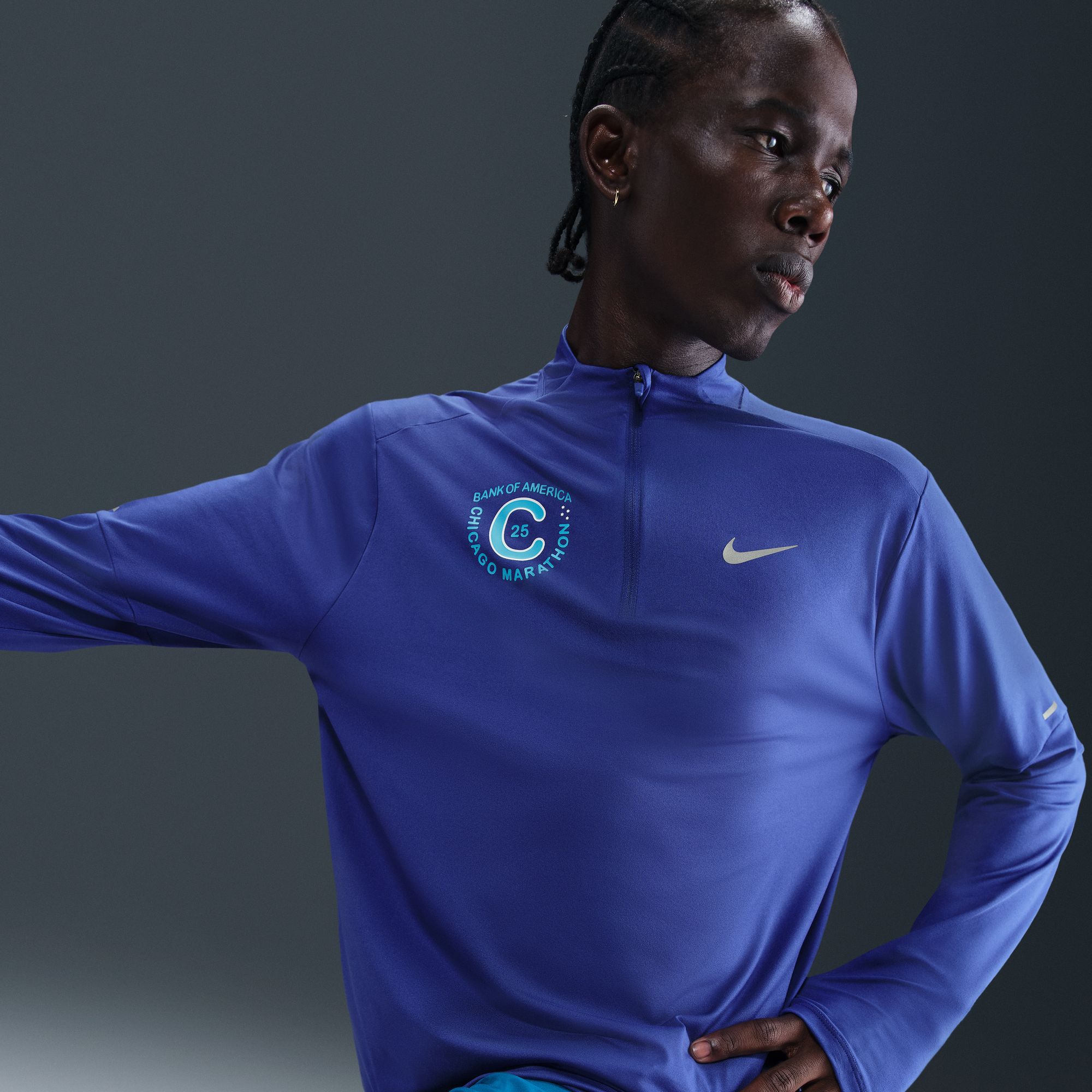 Nike Men's Dri-FIT Element 2025 Chicago Marathon 1/2 Zip Shirt product image