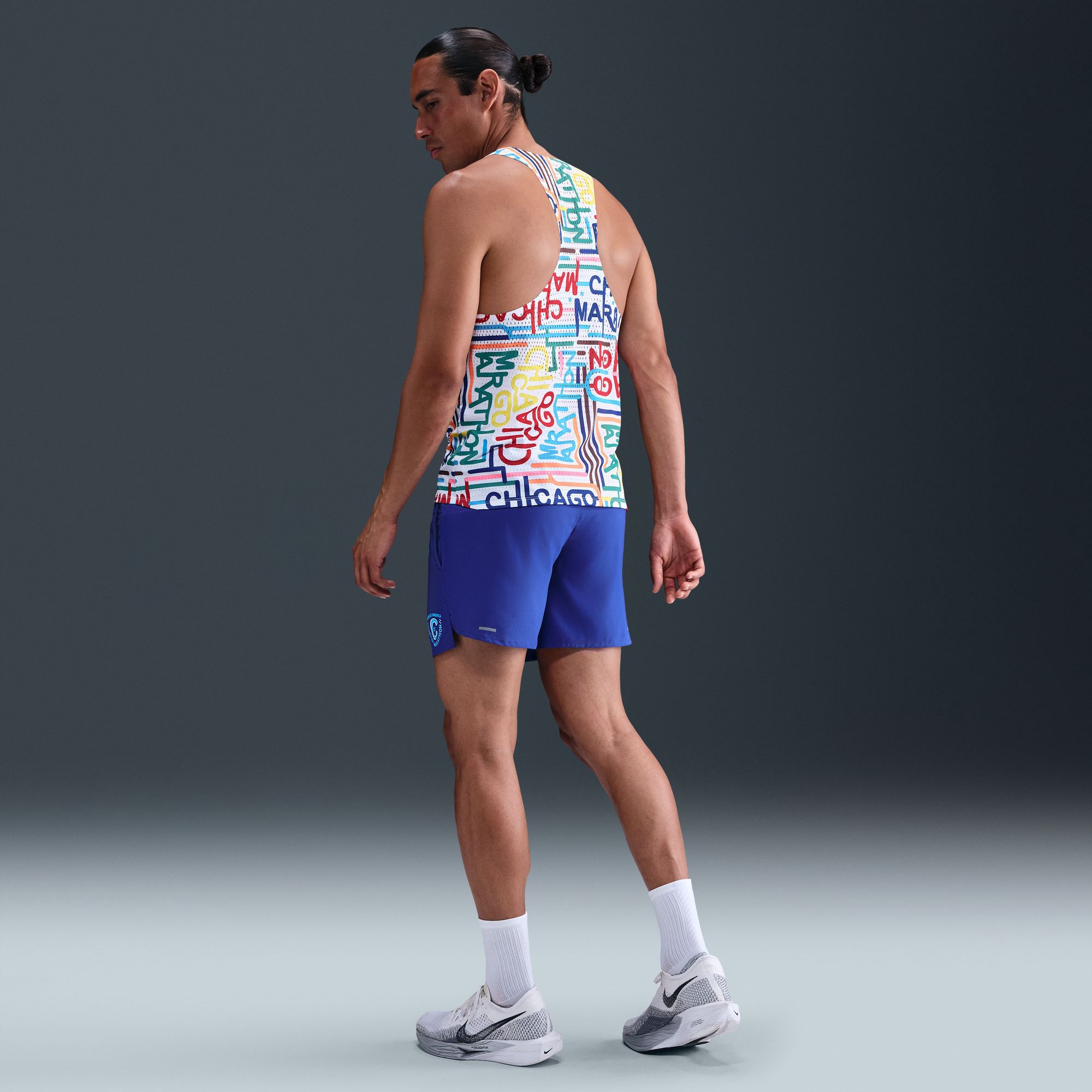 Nike Men's Dri-FIT Stride 5" Brief-Lined 2025 Chicago Marathon Running Shorts product image