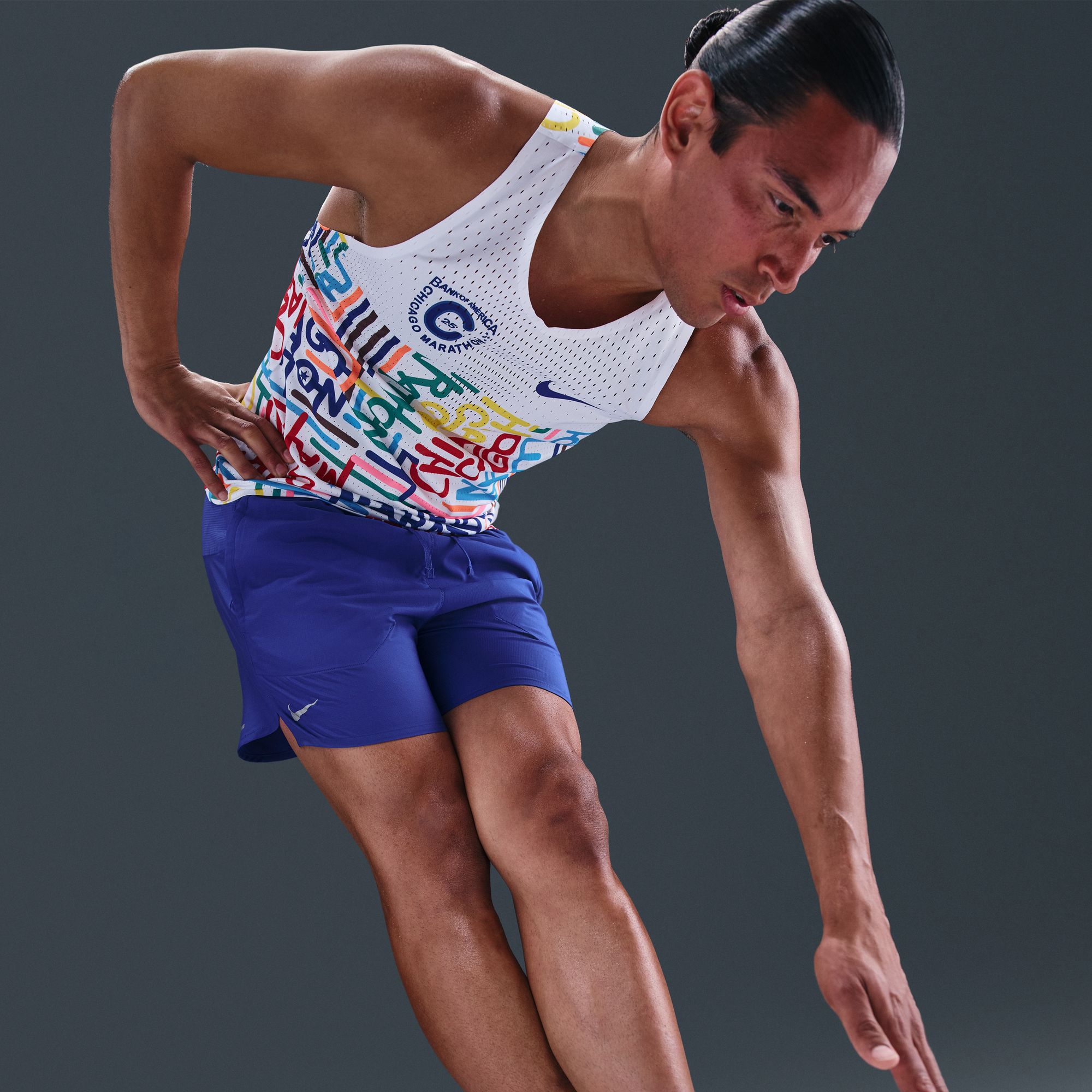 Nike Men's Dri-FIT Stride 5" Brief-Lined 2025 Chicago Marathon Running Shorts product image