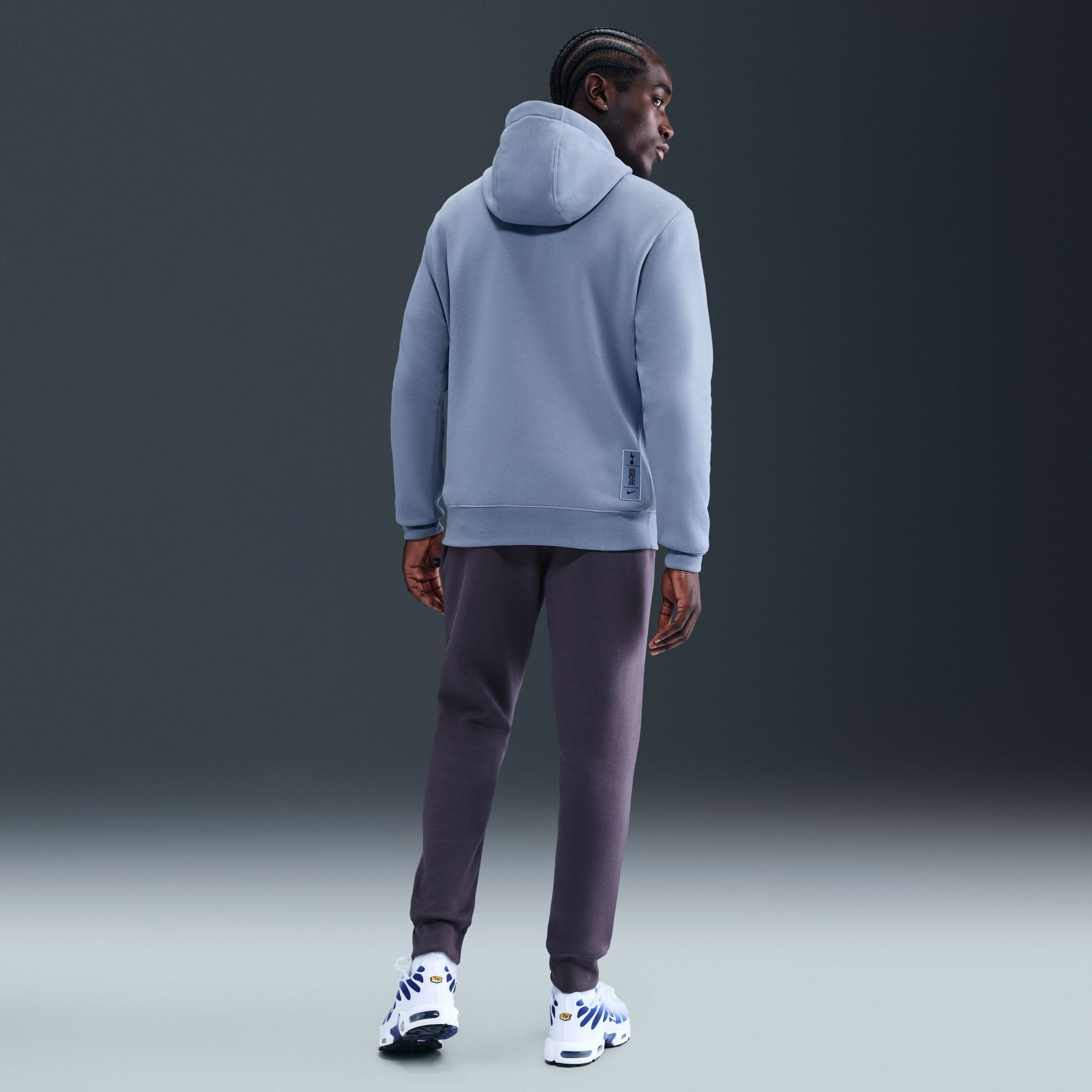 Nike Men's 2025 Tottenham Hotspur Grey Team Wordmark Alternate Club Pullover Hoodie product image