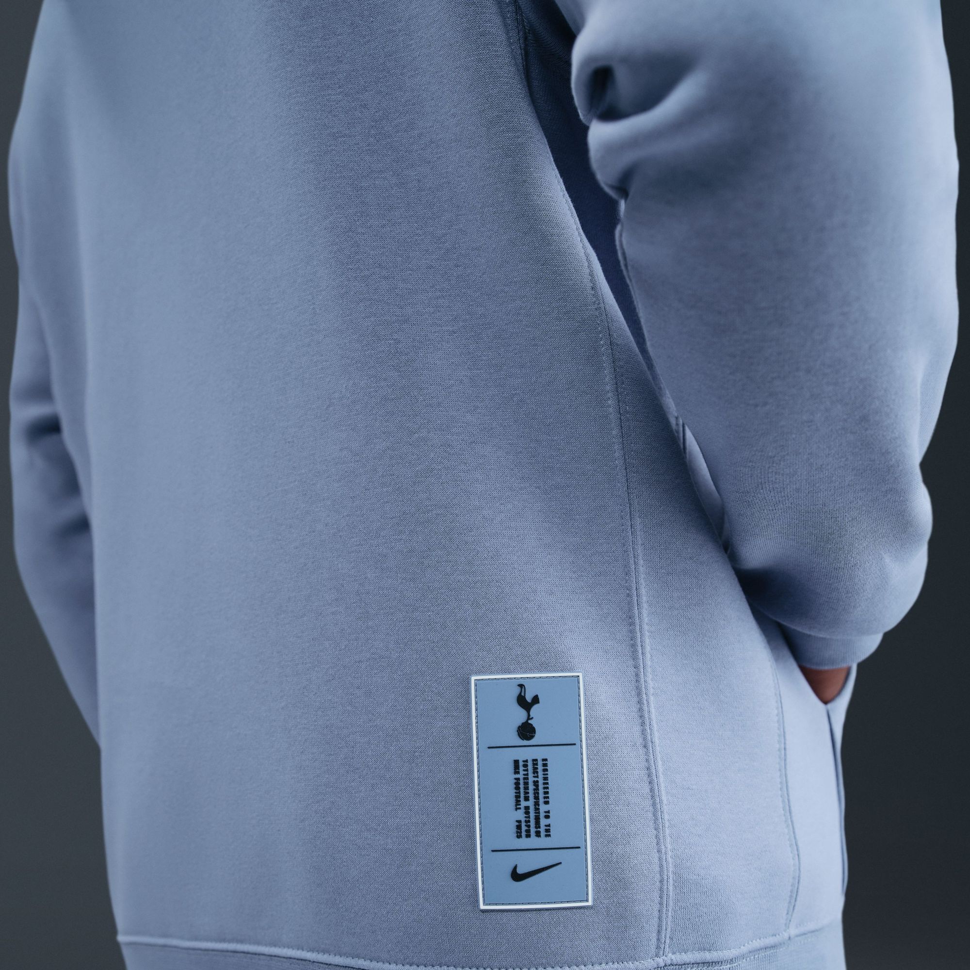 Nike Men's 2025 Tottenham Hotspur Grey Team Wordmark Alternate Club Pullover Hoodie product image