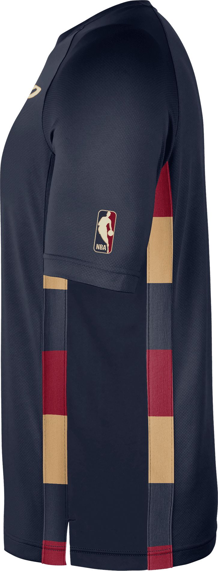 Nike Adult Cleveland Cavaliers Hardwood Classics Navy Pregame T-Shirt product image