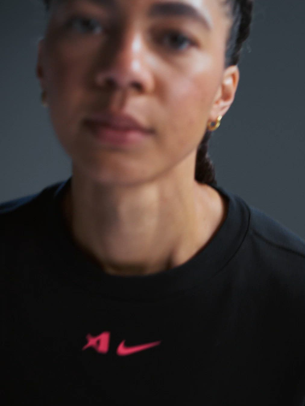 Nike Women's A'ja Wilson A'symmetric Mid-Rise Single-Leg Basketball Leggings product