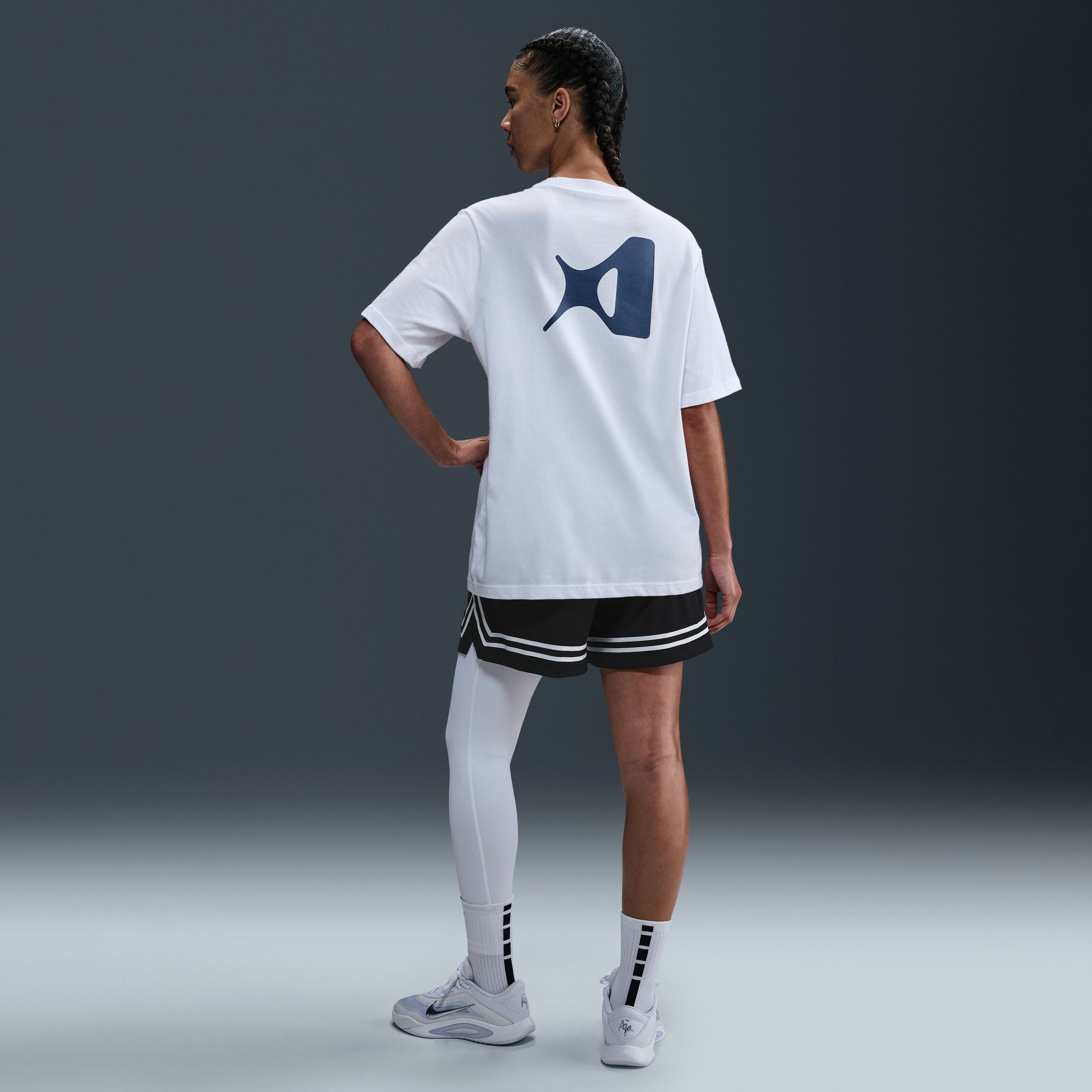 Nike Women's A'ja Wilson A'symmetric Mid-Rise Single-Leg Basketball Leggings product image