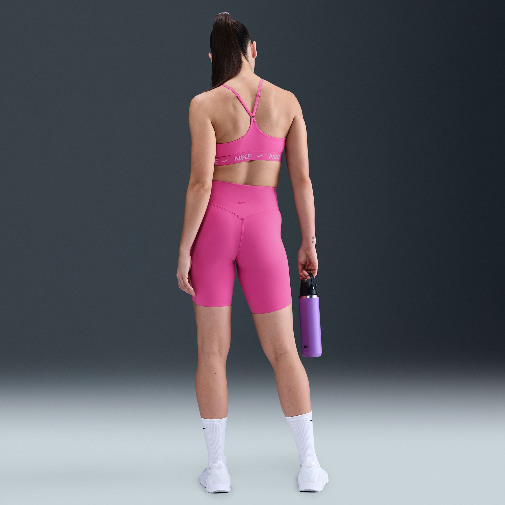 Nike Women's Universa Medium-Support High-Waisted 8" Biker Shorts product image