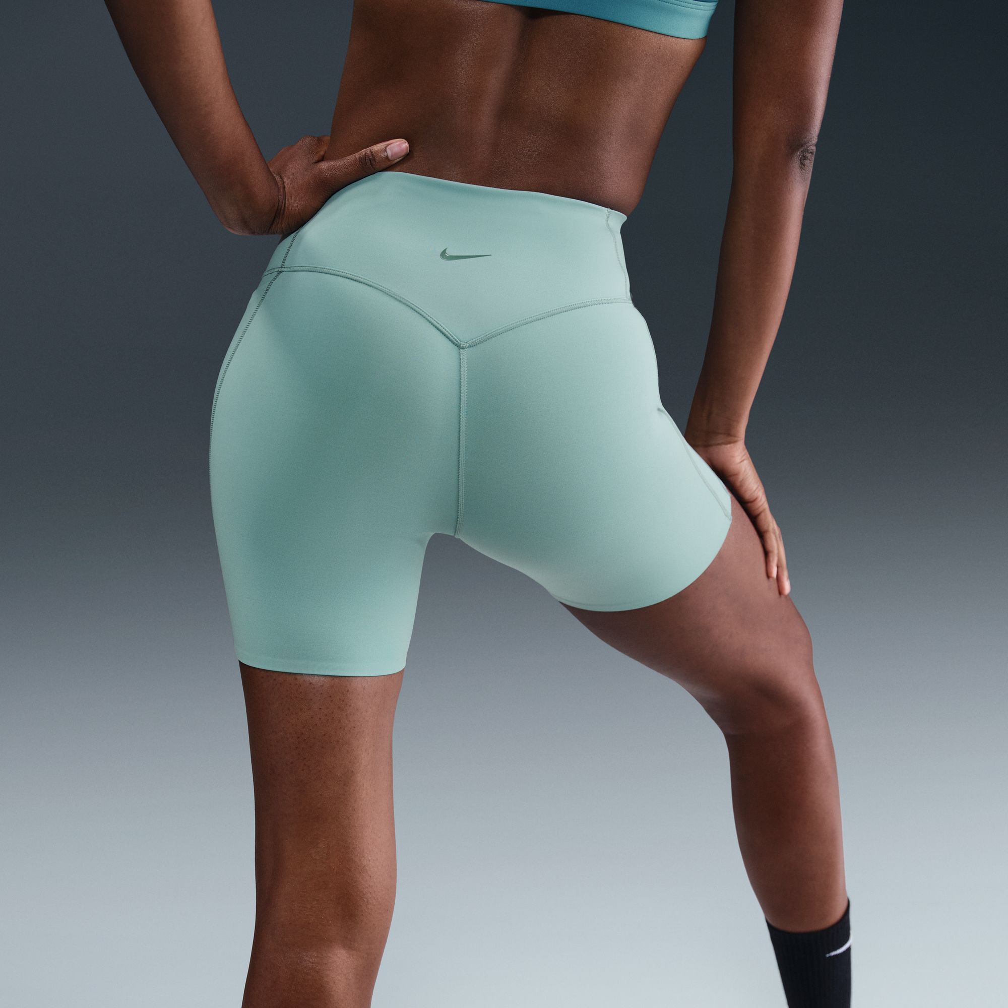 Nike Women's Universa Medium-Support High-Waisted 5" Biker Shorts product image