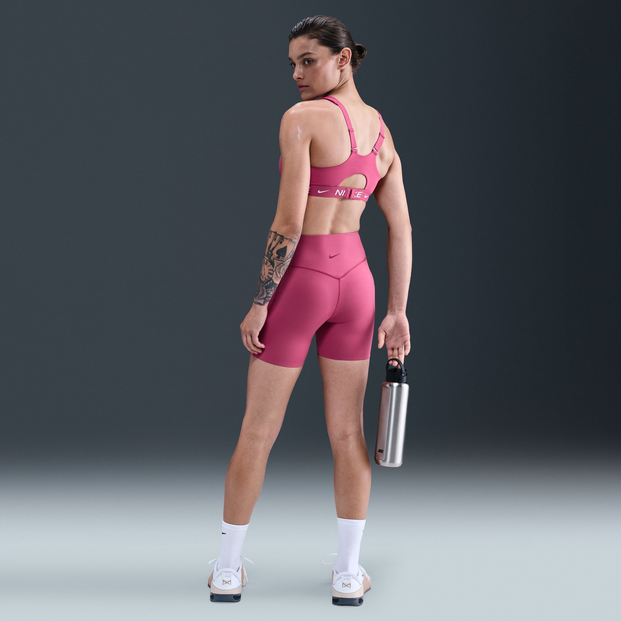 Nike Women's Universa Medium-Support High-Waisted 5" Biker Shorts product image