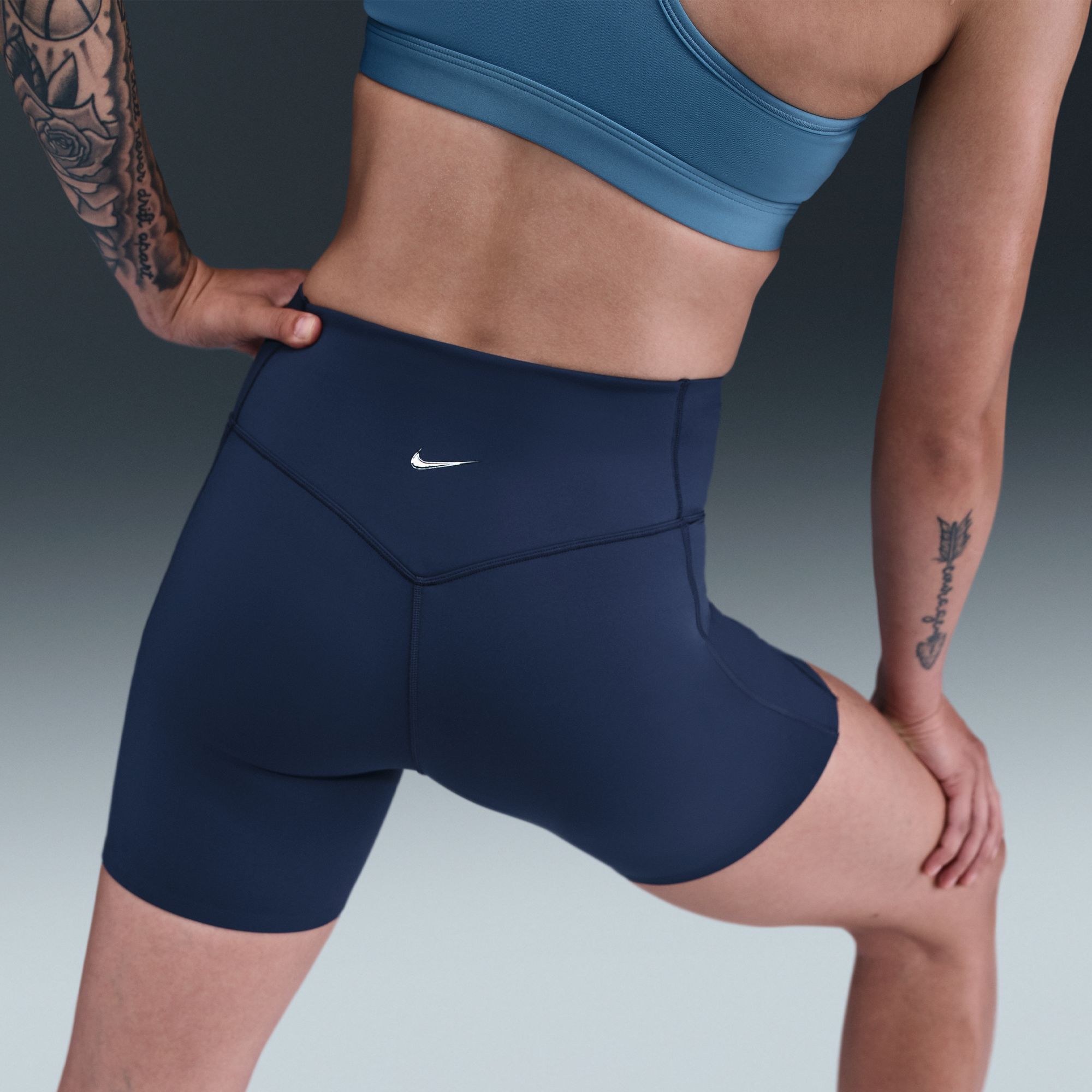 Nike Women's Universa Medium-Support High-Waisted 5" Biker Shorts product image