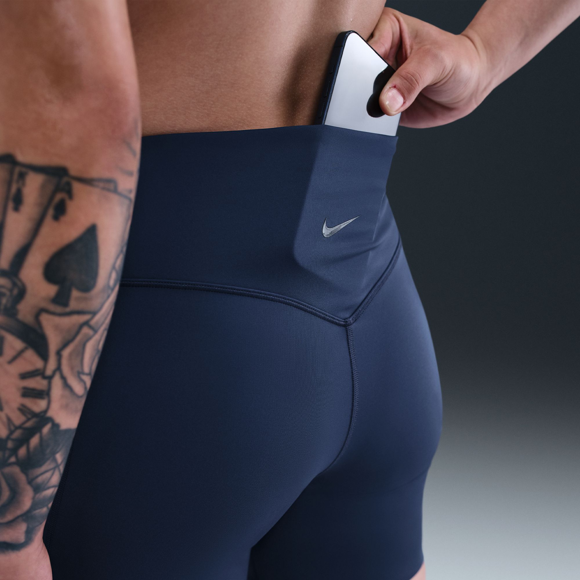 Nike Women's Universa Medium-Support High-Waisted 5" Biker Shorts product image