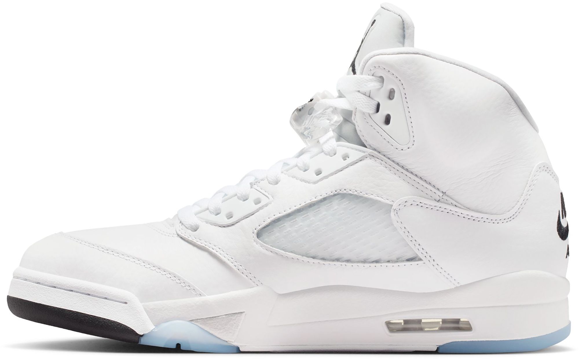 Air Jordan 5 Retro 'White and Metallic Silver' Basketball Shoes product image