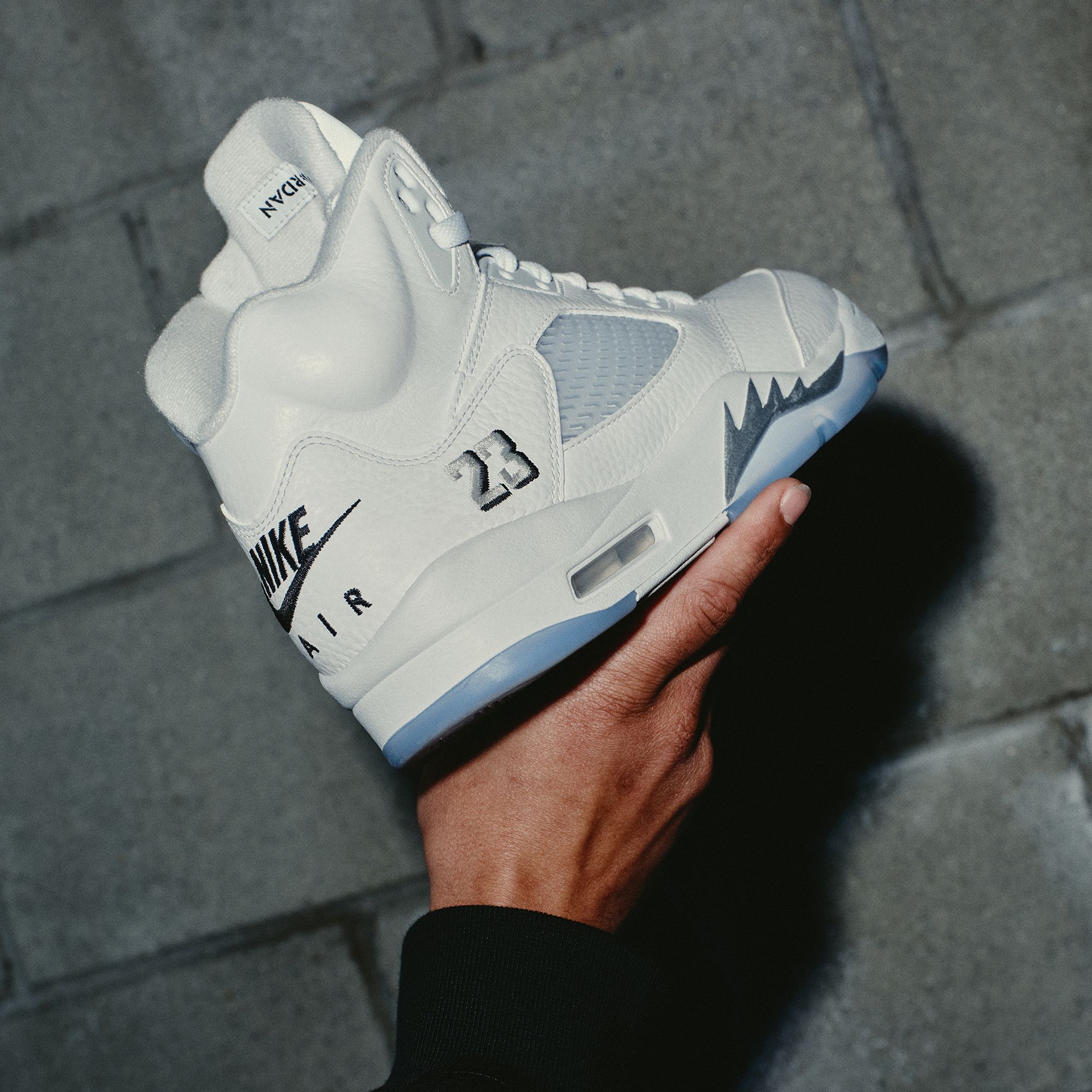 Air Jordan 5 Retro OG 'White and Metallic Silver' Basketball Shoes product image