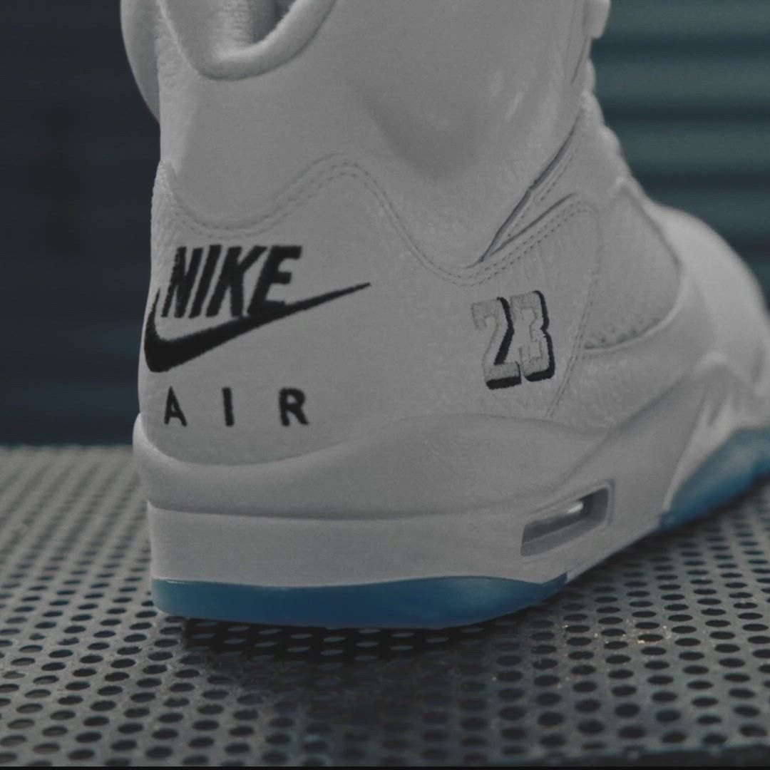 Air Jordan 5 Retro OG 'White and Metallic Silver' Basketball Shoes product
