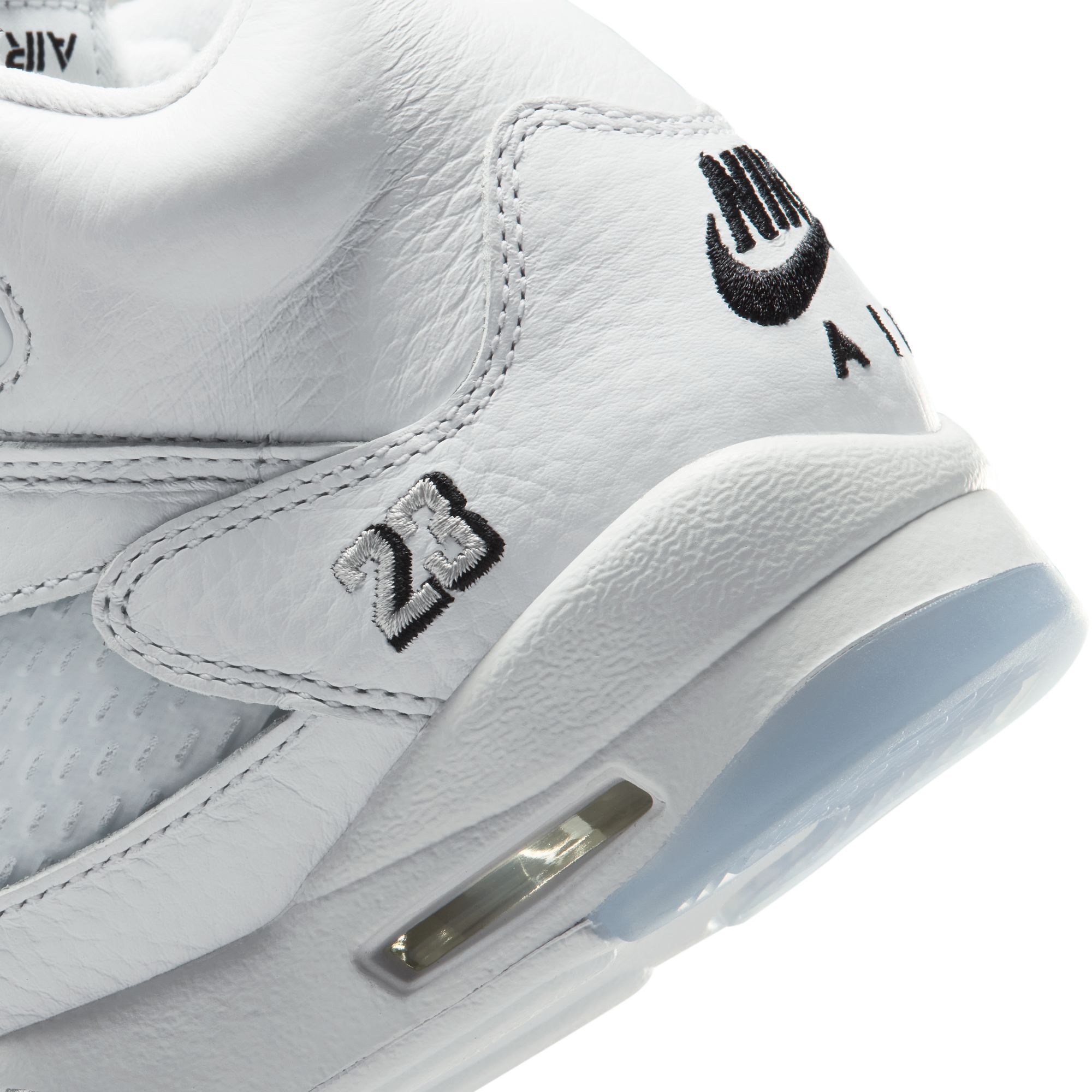 Air Jordan Kids' Grade School 5 Retro OG 'White and Metallic Silver' Basketball Shoes product image