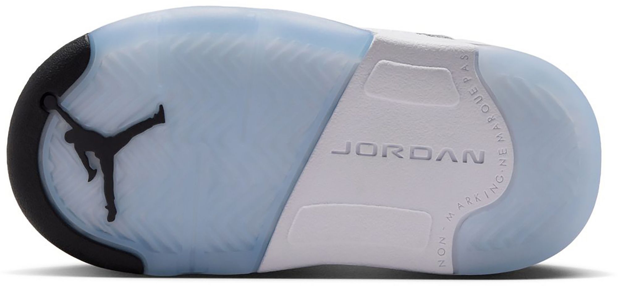 Air Jordan Toddler 5 Retro OG 'White and Metallic Silver' Basketball Shoes product image