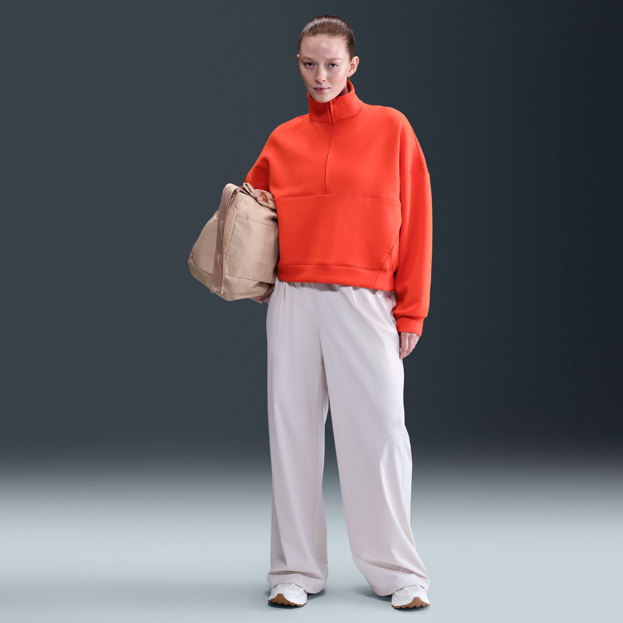 Nike Women's 24.7 ImpossiblySoft Oversized 1/2 Zip Sweatshirt product image