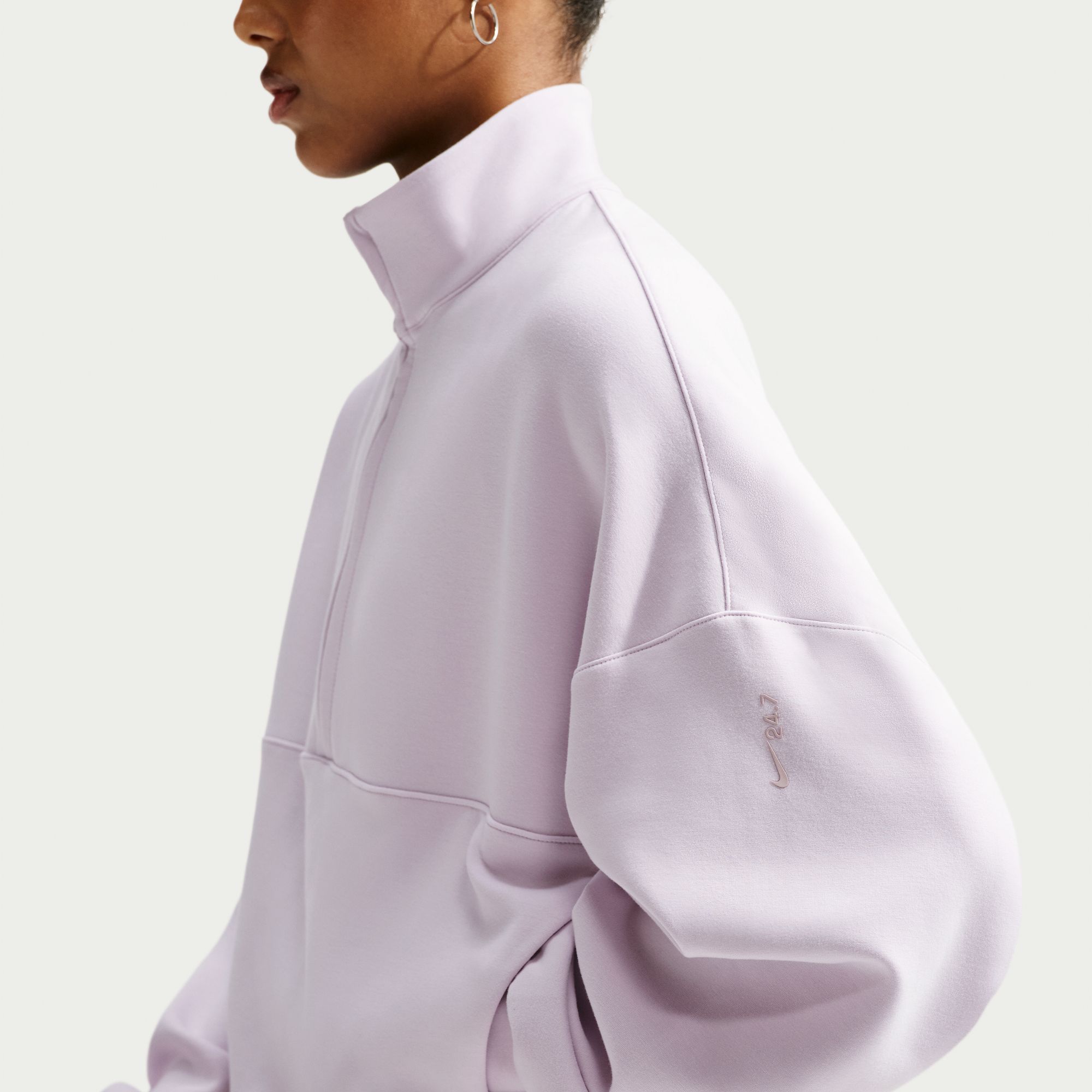 Nike Women's 24.7 ImpossiblySoft Oversized 1/2 Zip Sweatshirt product image