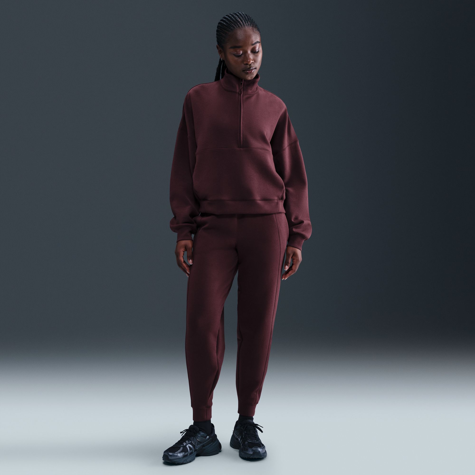 Nike Women's 24.7 ImpossiblySoft Oversized 1/2 Zip Sweatshirt product image