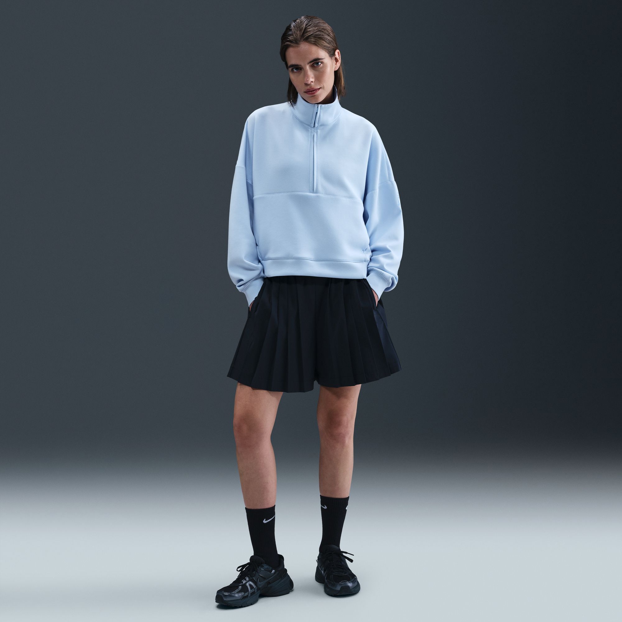 Nike Women's 24.7 ImpossiblySoft Oversized 1/2 Zip Sweatshirt product image