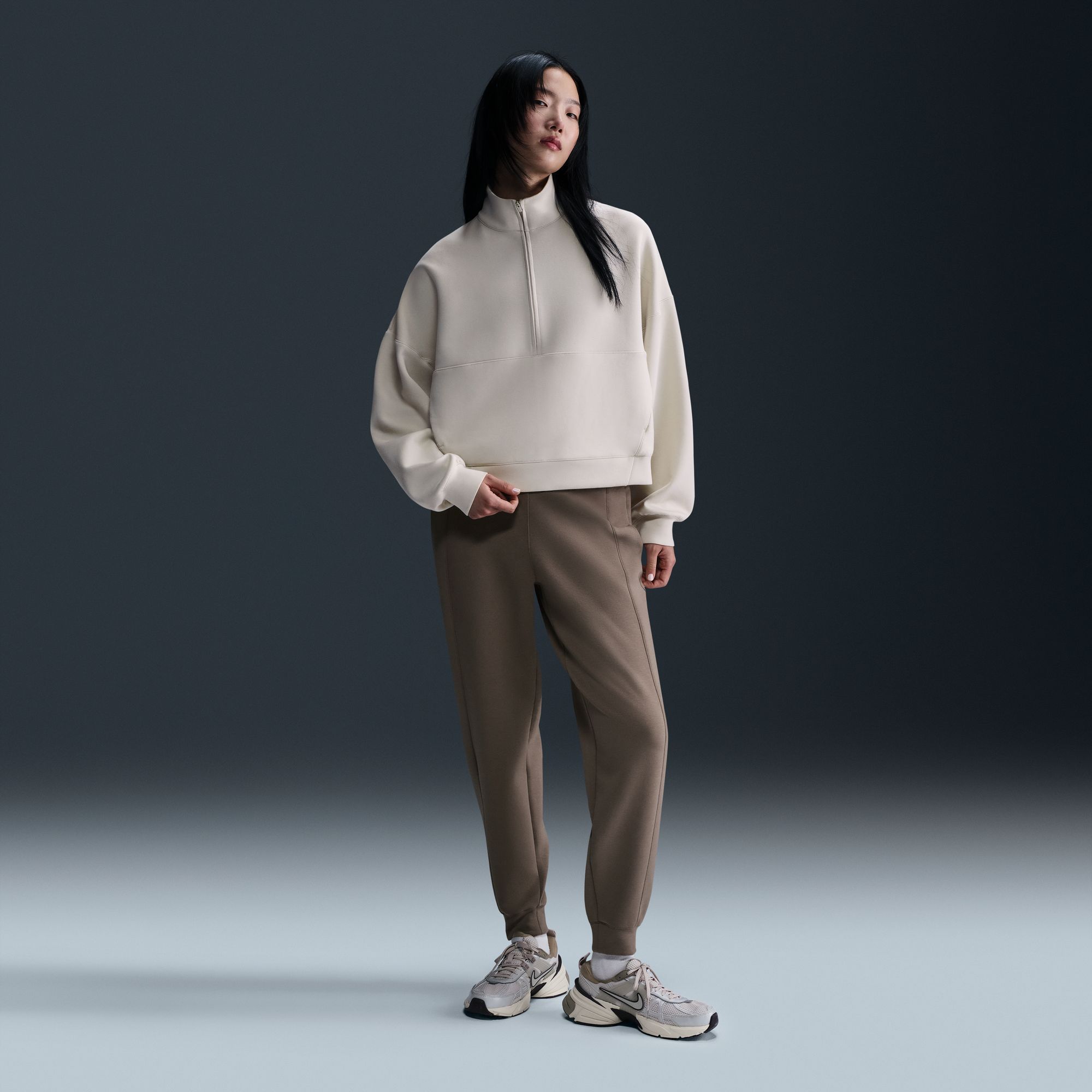 Nike Women's 24.7 ImpossiblySoft Oversized 1/2 Zip Sweatshirt product image