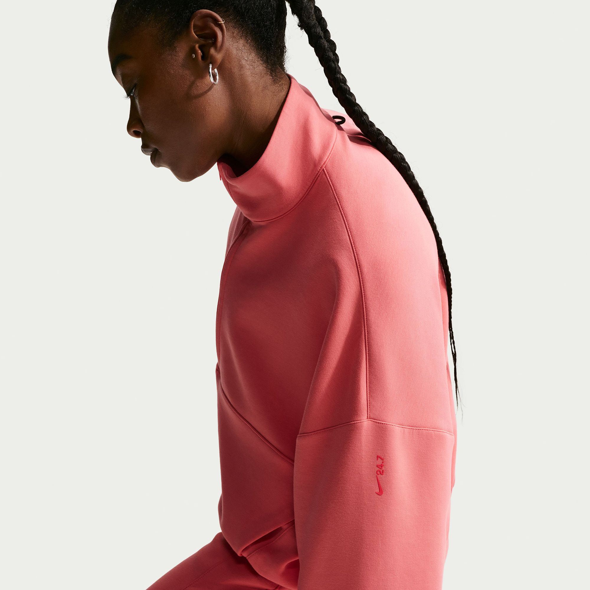 Nike Women's 24.7 ImpossiblySoft Oversized 1/2 Zip Sweatshirt product image