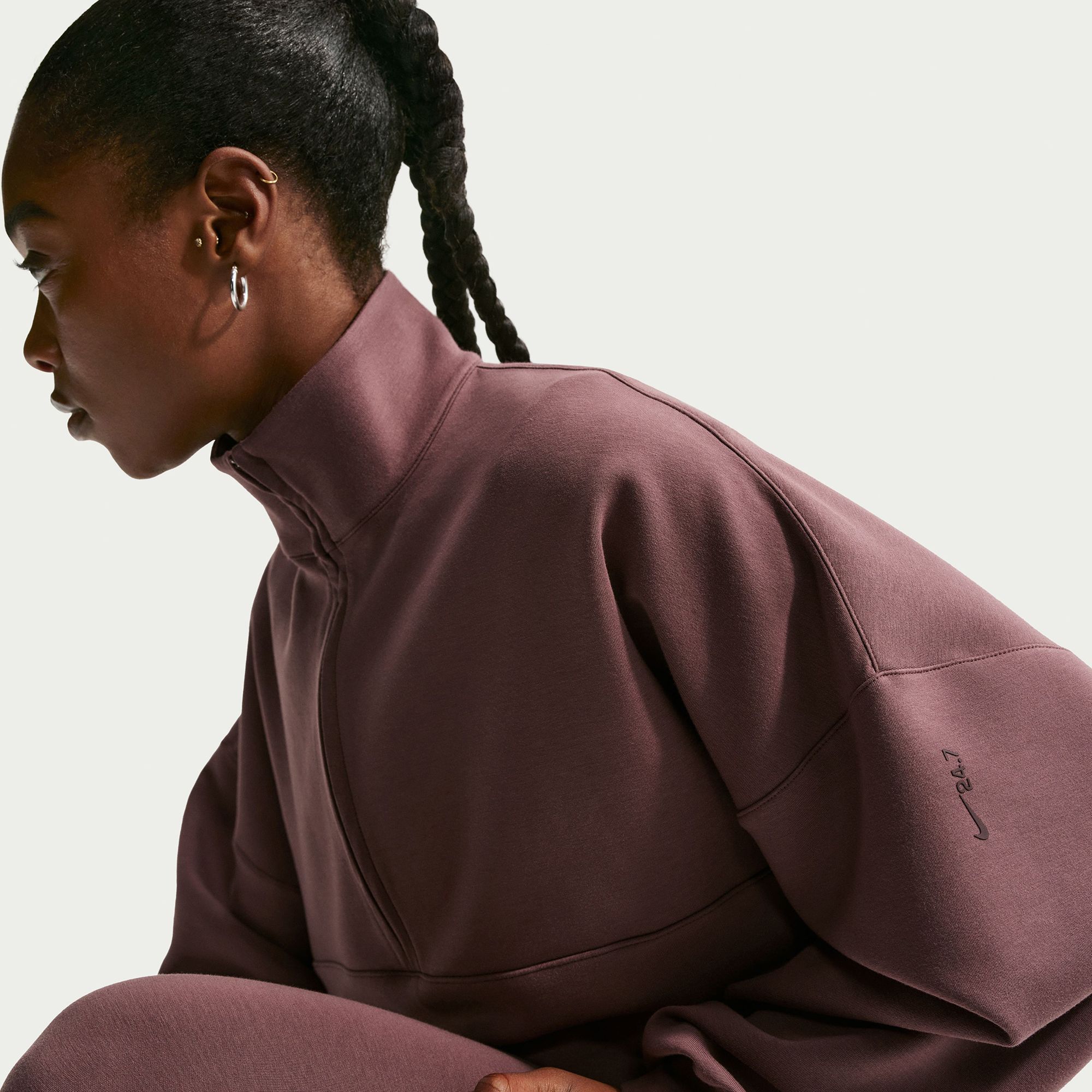 Nike Women's 24.7 ImpossiblySoft Oversized 1/2 Zip Sweatshirt product image