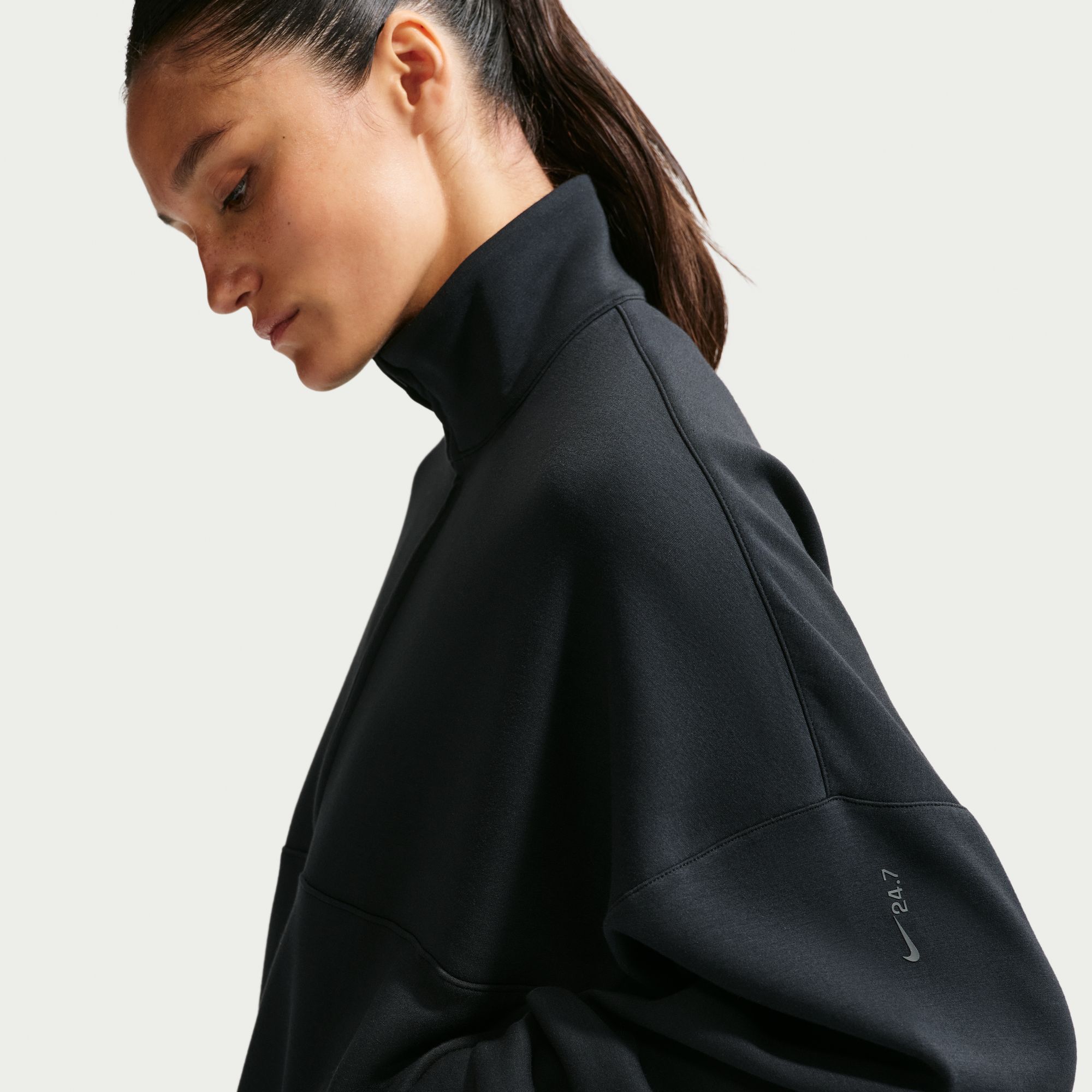 Nike Women's 24.7 ImpossiblySoft Oversized 1/2 Zip Sweatshirt product image