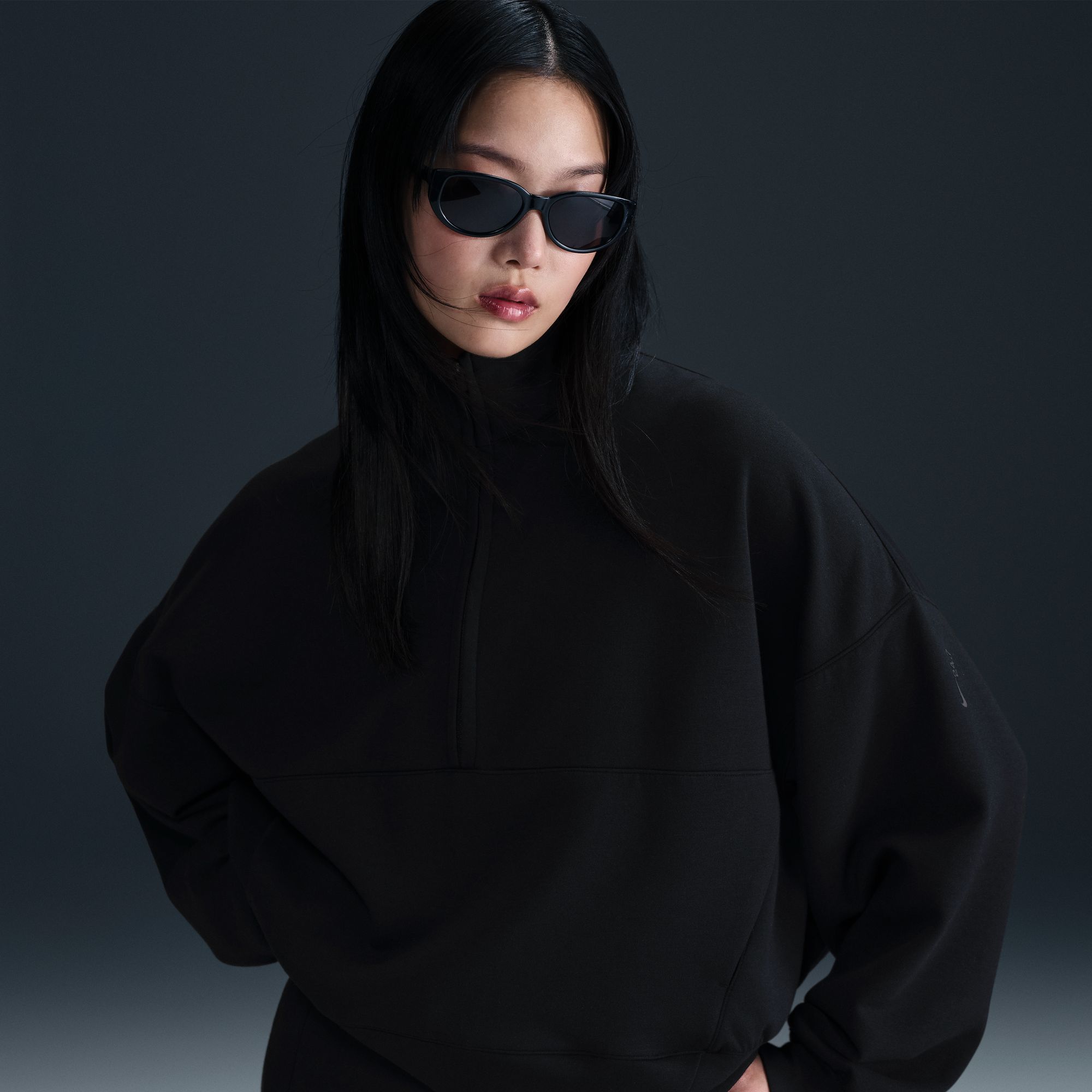 Nike Women's 24.7 ImpossiblySoft Oversized 1/2 Zip Sweatshirt product image