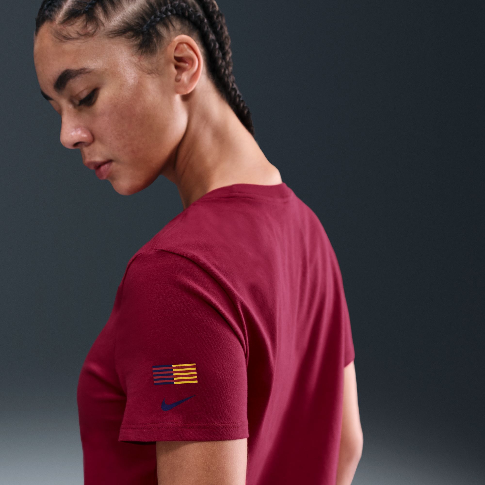Nike Women's FC Barcelona 2025 Red Crest T-Shirt product image