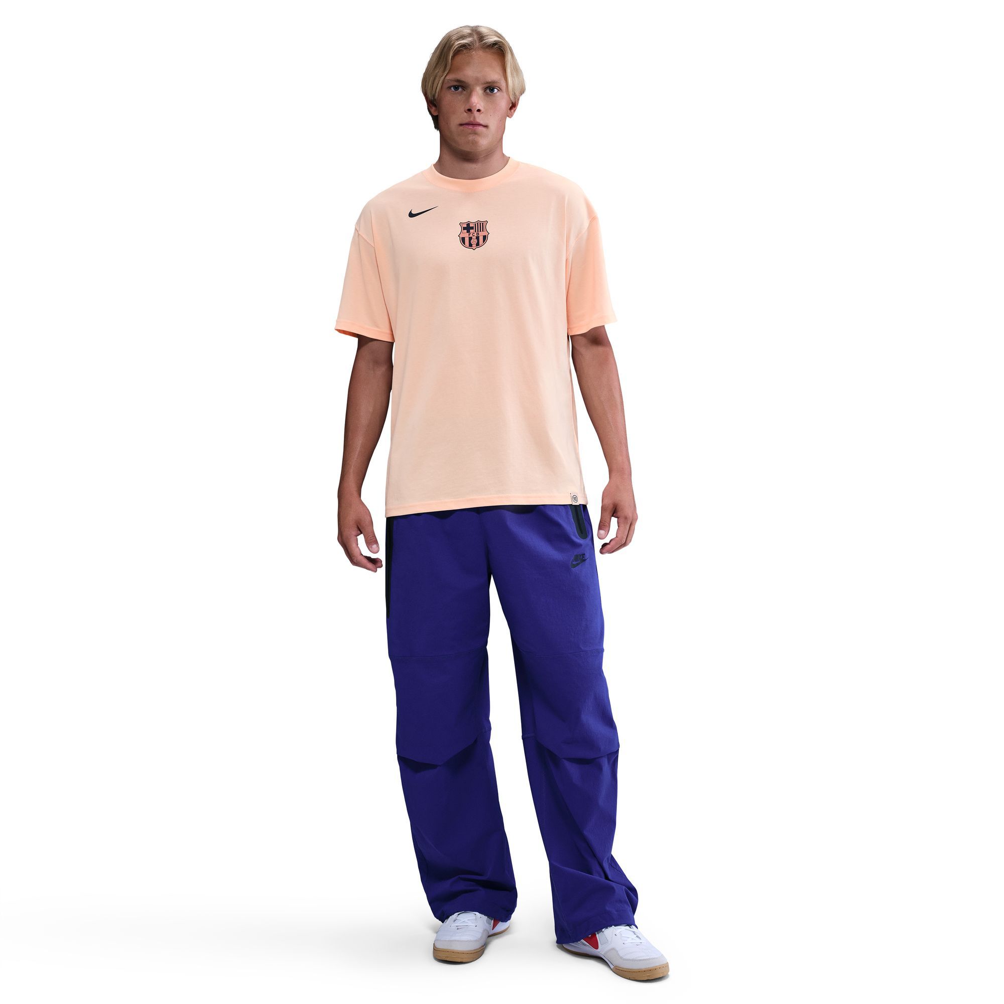 Nike Men's FC Barcelona 2025 Off White T90 Remix Home T-Shirt product image