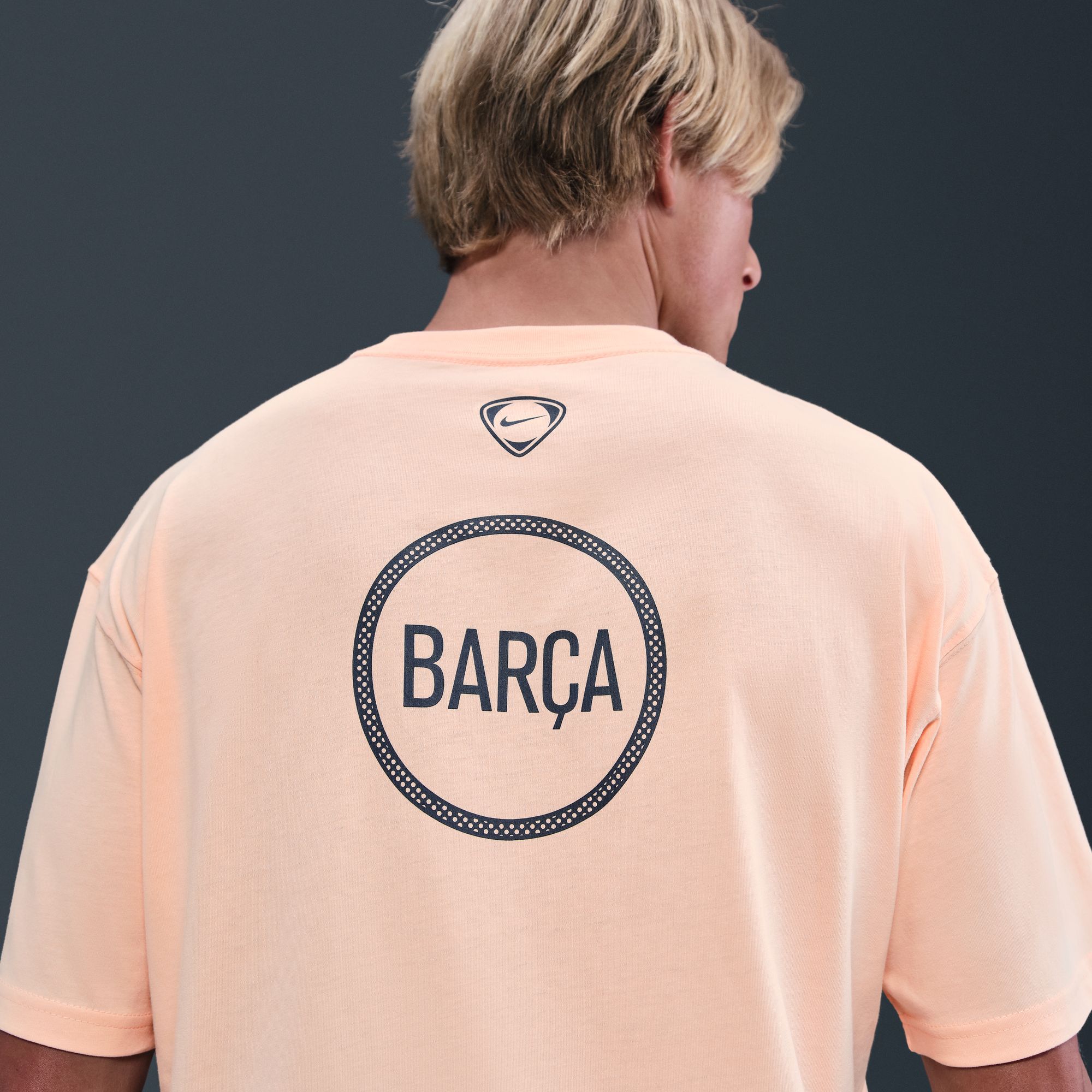 Nike Men's FC Barcelona 2025 Off White T90 Remix Home T-Shirt product image