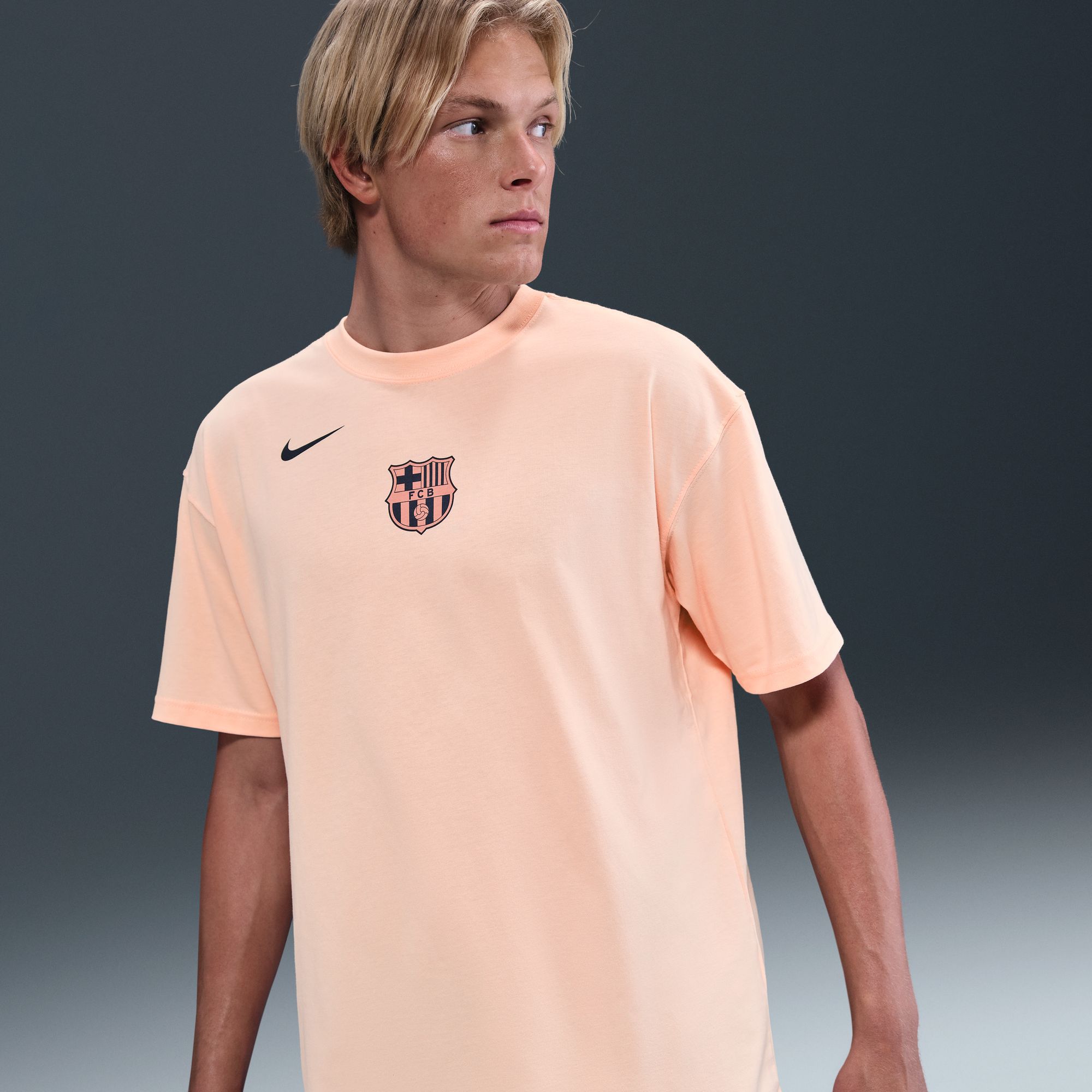 Nike Men's FC Barcelona 2025 Off White T90 Remix Home T-Shirt product image