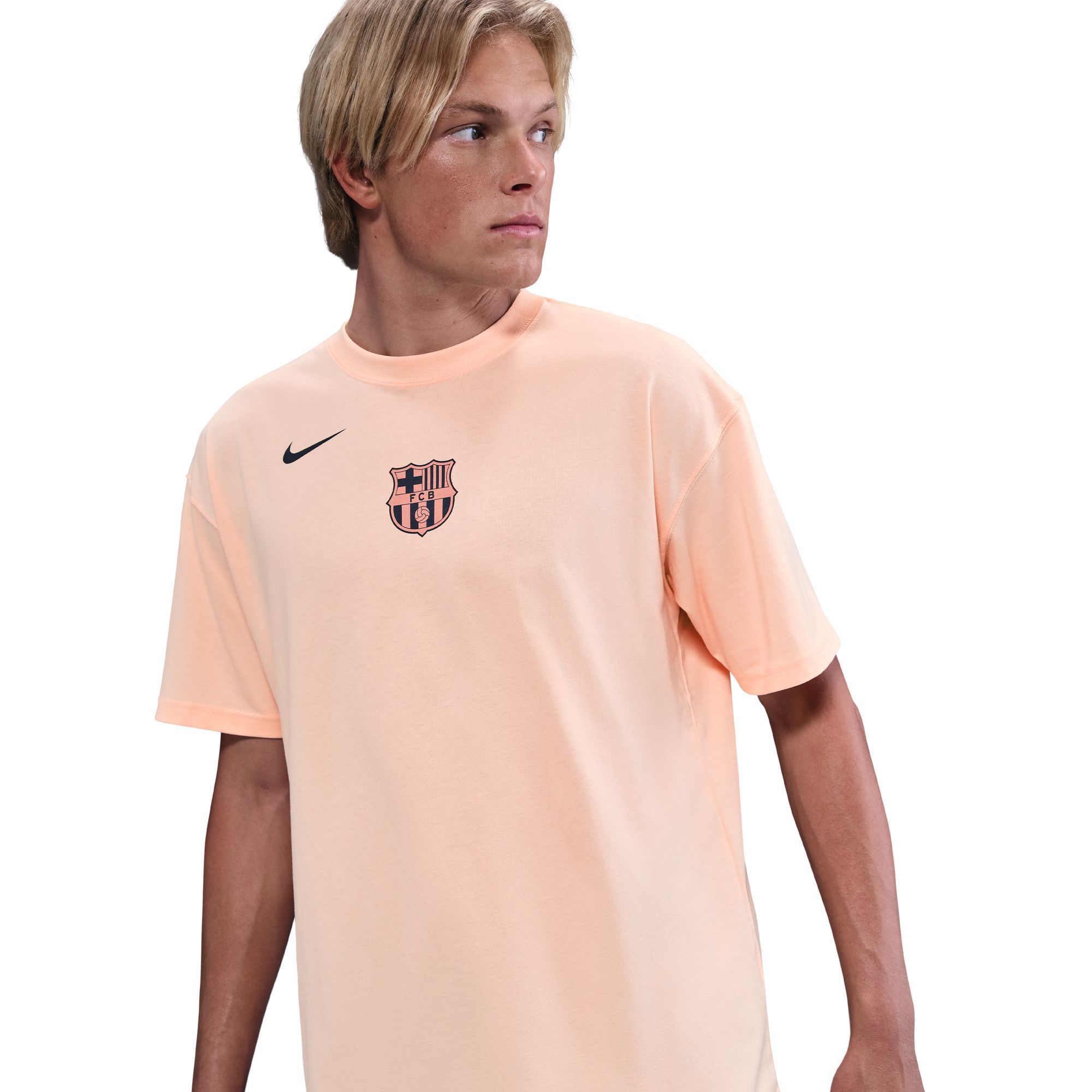 Nike Men's FC Barcelona 2025 Off White T90 Remix Home T-Shirt product image