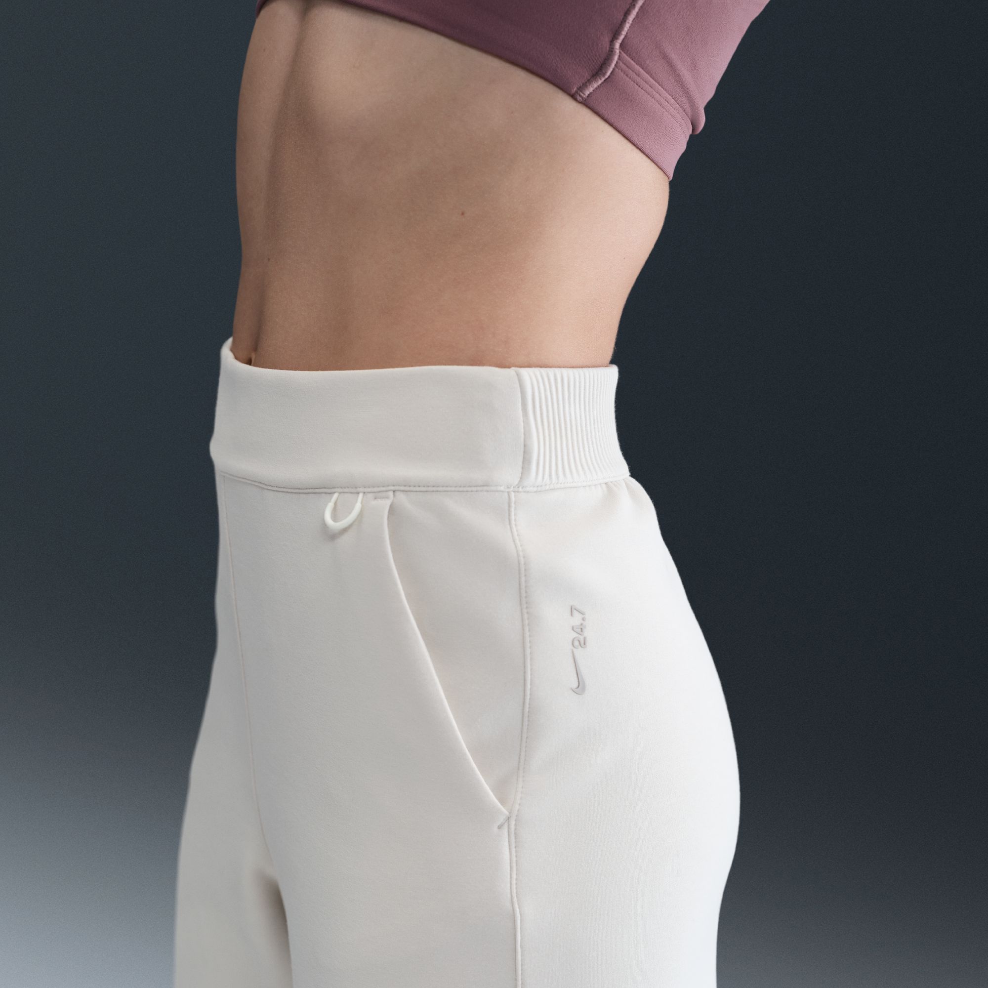 Nike Women's 24.7 ImpossiblySoft Dri-FIT High-Waisted Loose Flared Pants product image