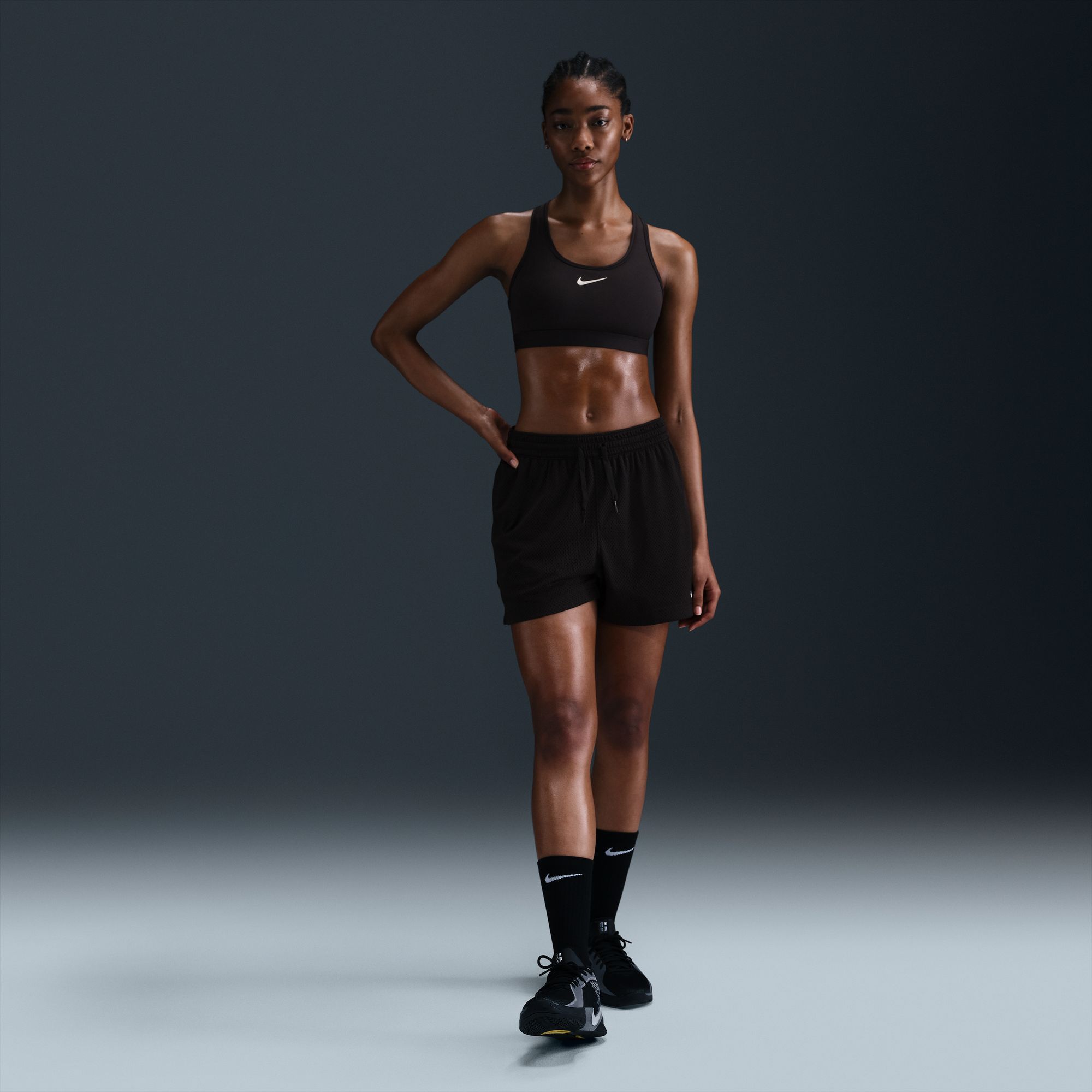 Nike Women's Essential Dri-FIT 4" Mesh Basketball Shorts product image