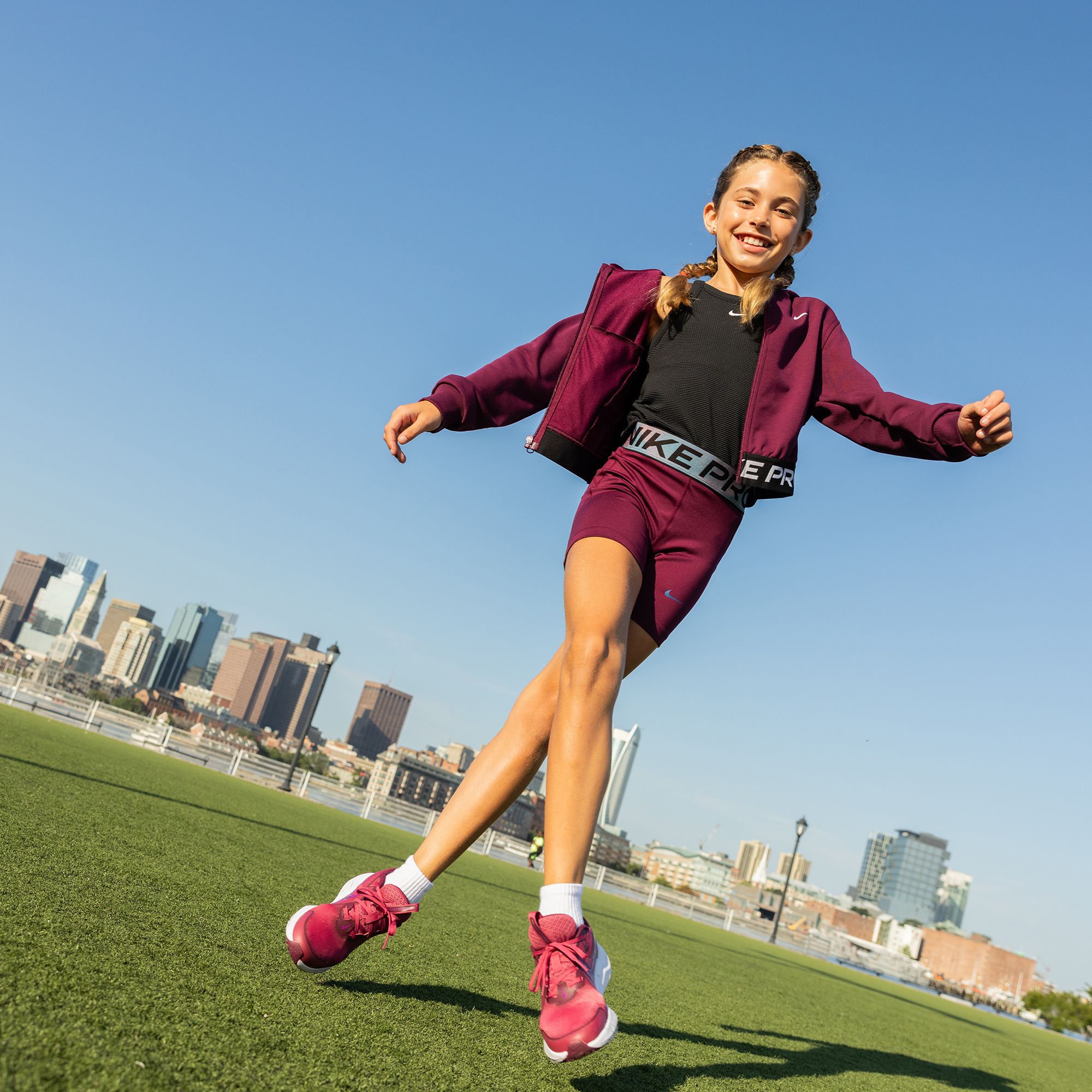 Nike Girl's Pro Fleece Dri-FIT Full Zip Hoodie product image