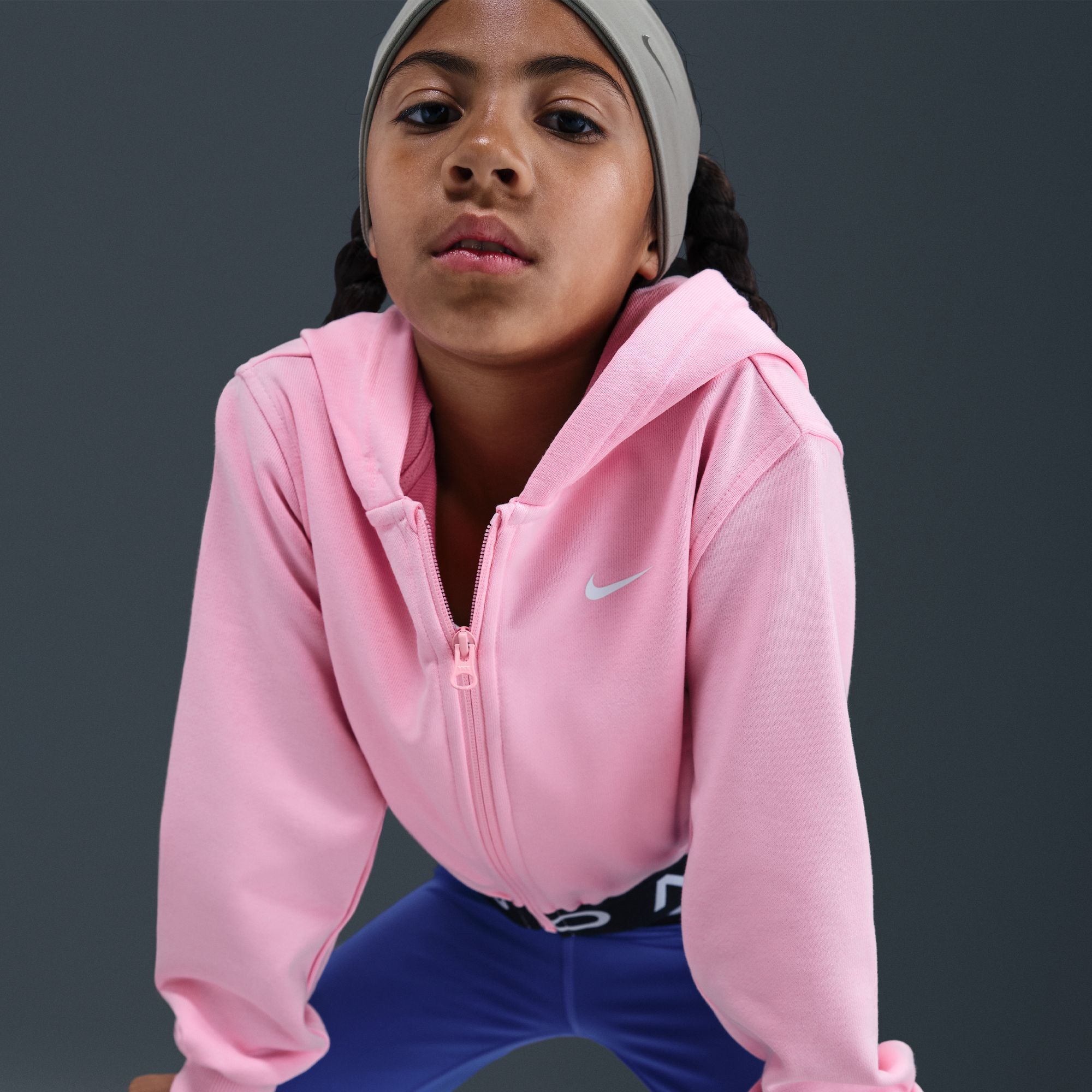 Nike Girl's Pro Fleece Dri-FIT Full Zip Hoodie product image