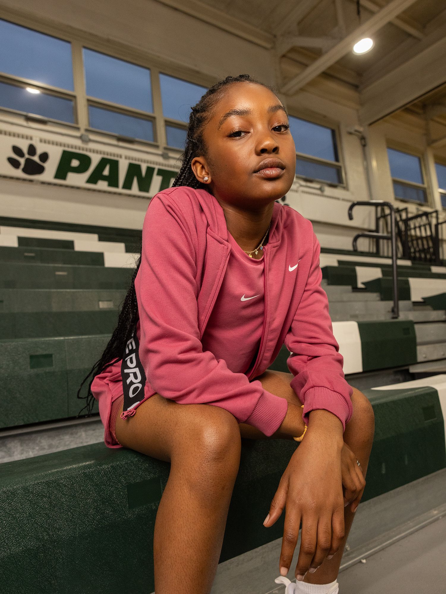 Nike Girl's Pro Fleece Dri-FIT Full Zip Hoodie product image