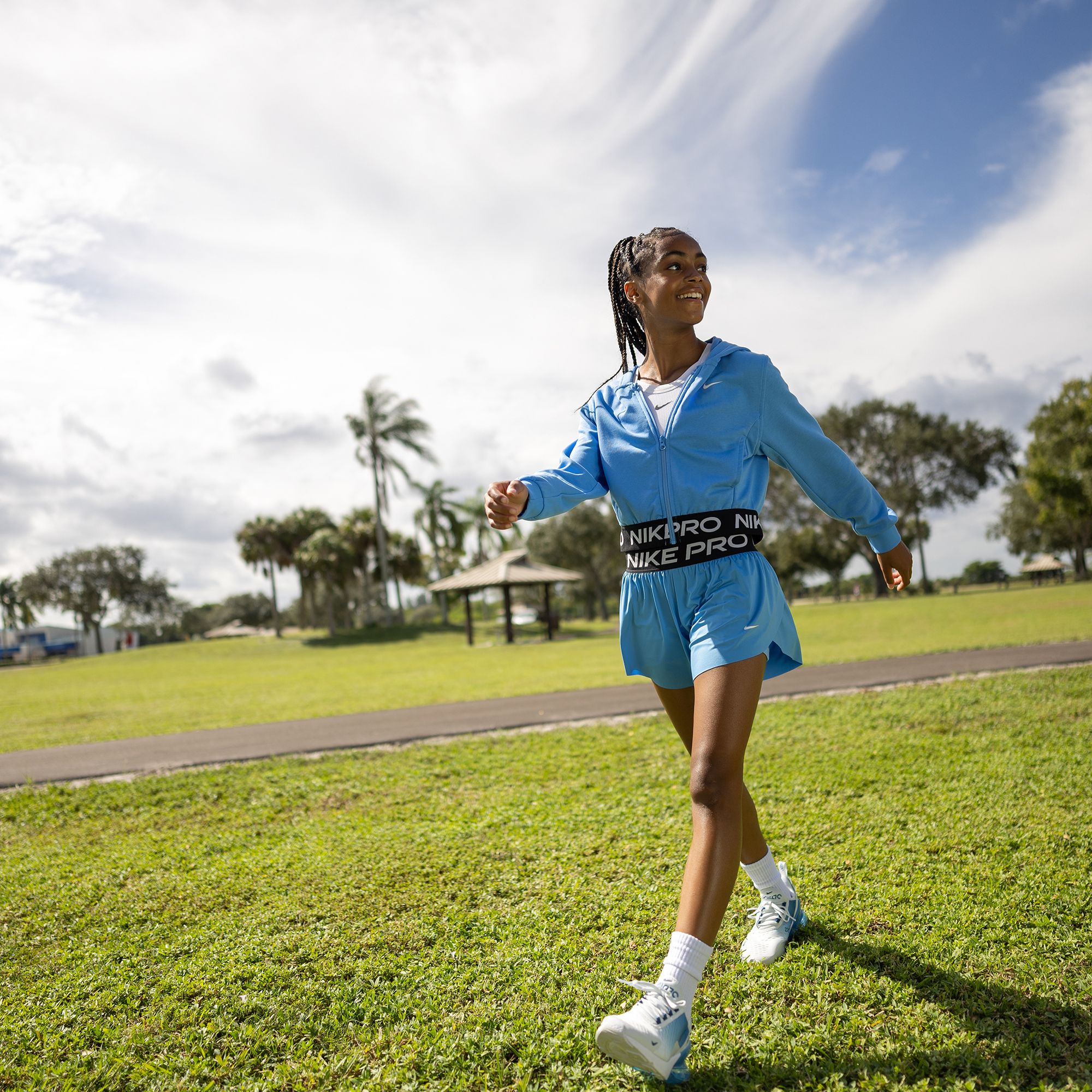 Nike Girl's Pro Fleece Dri-FIT Full Zip Hoodie product image